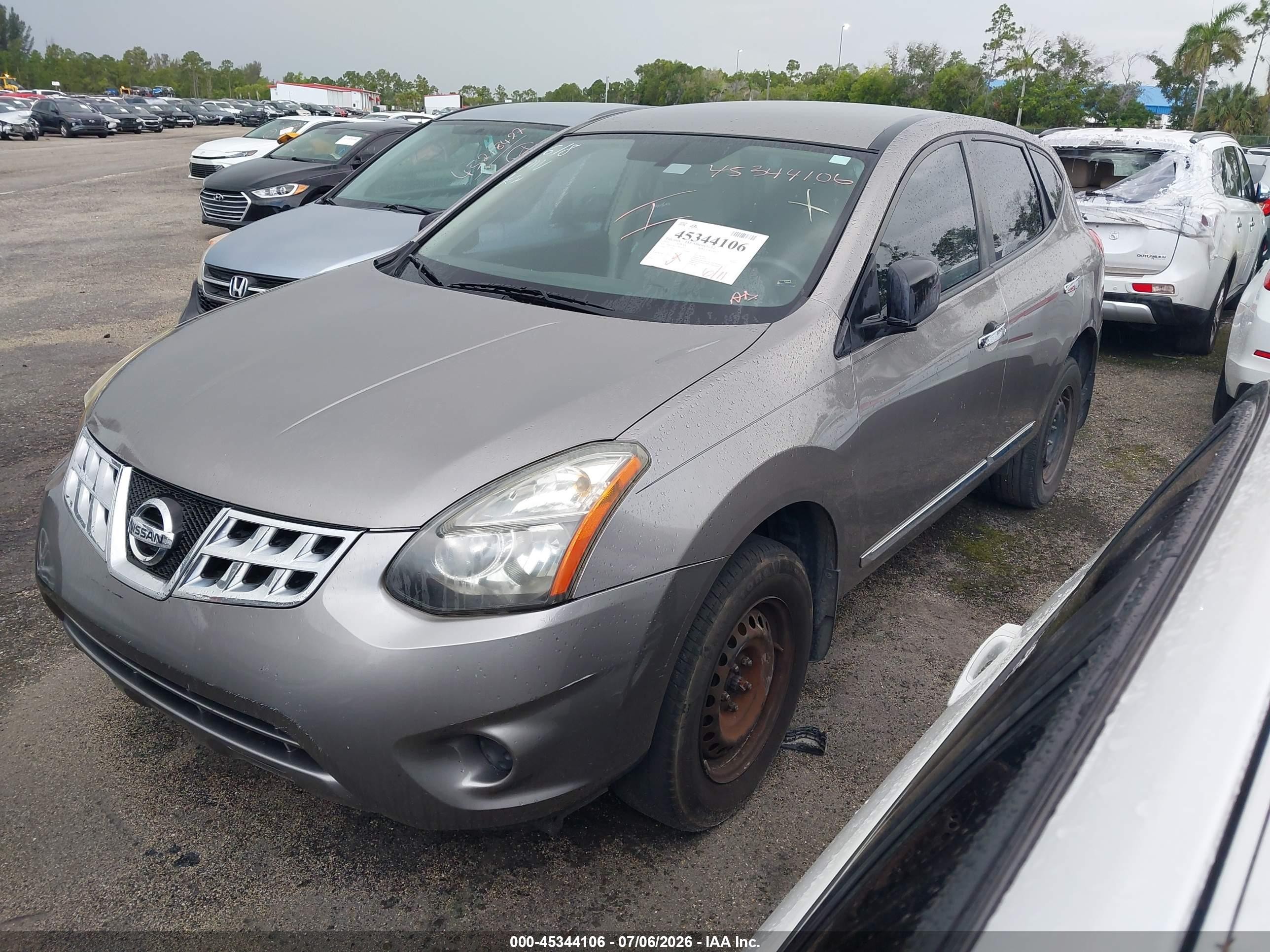 2014 Nissan Rogue Select S Gray vin: JN8AS5MT7EW100914