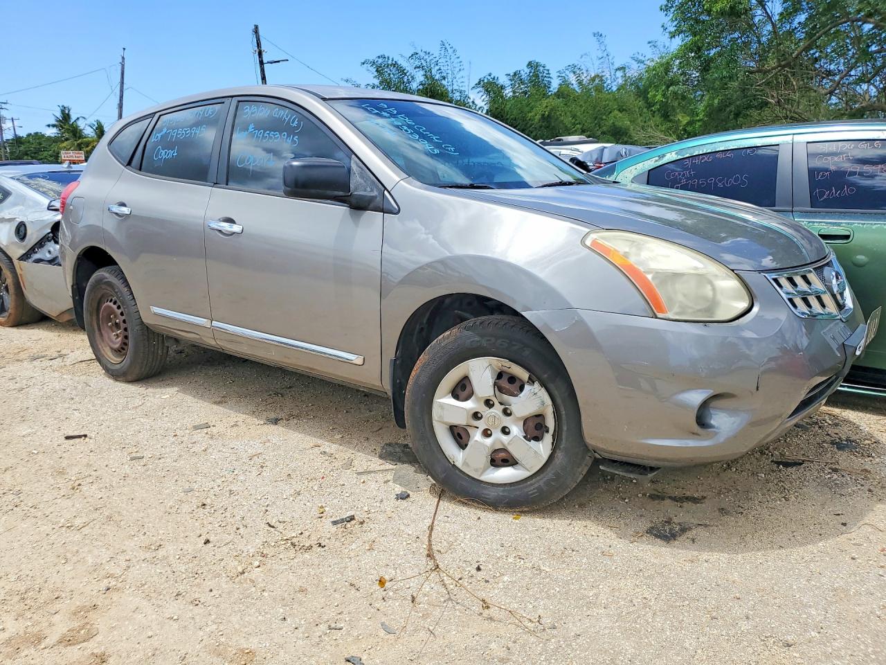 2014 Nissan Rogue Select S Gray vin: JN8AS5MT7EW102419