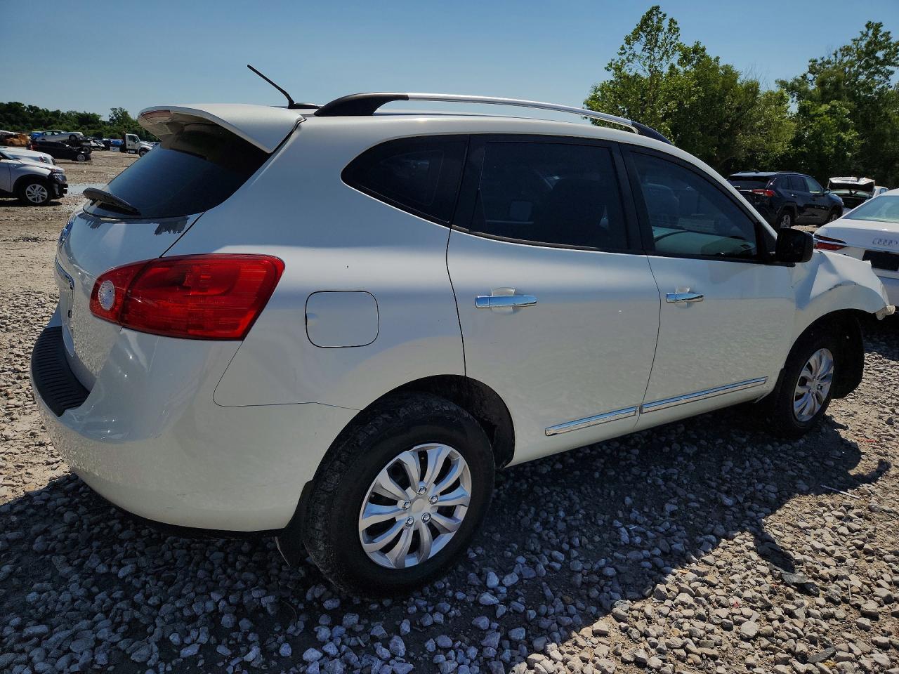 2014 Nissan Rogue Select S White vin: JN8AS5MT7EW103442