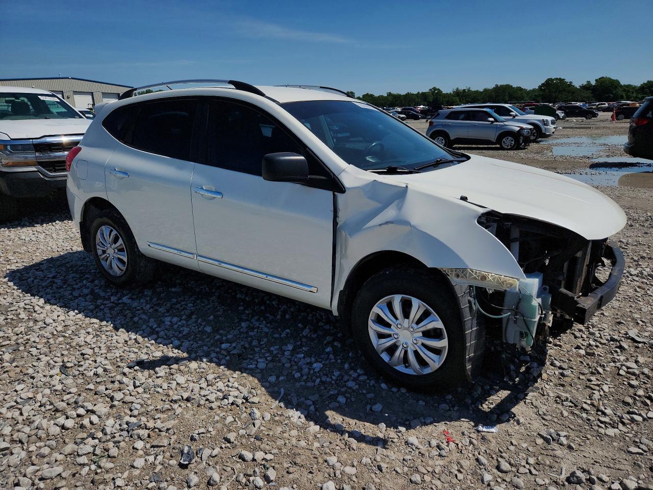 2014 Nissan Rogue Select S White vin: JN8AS5MT7EW103442