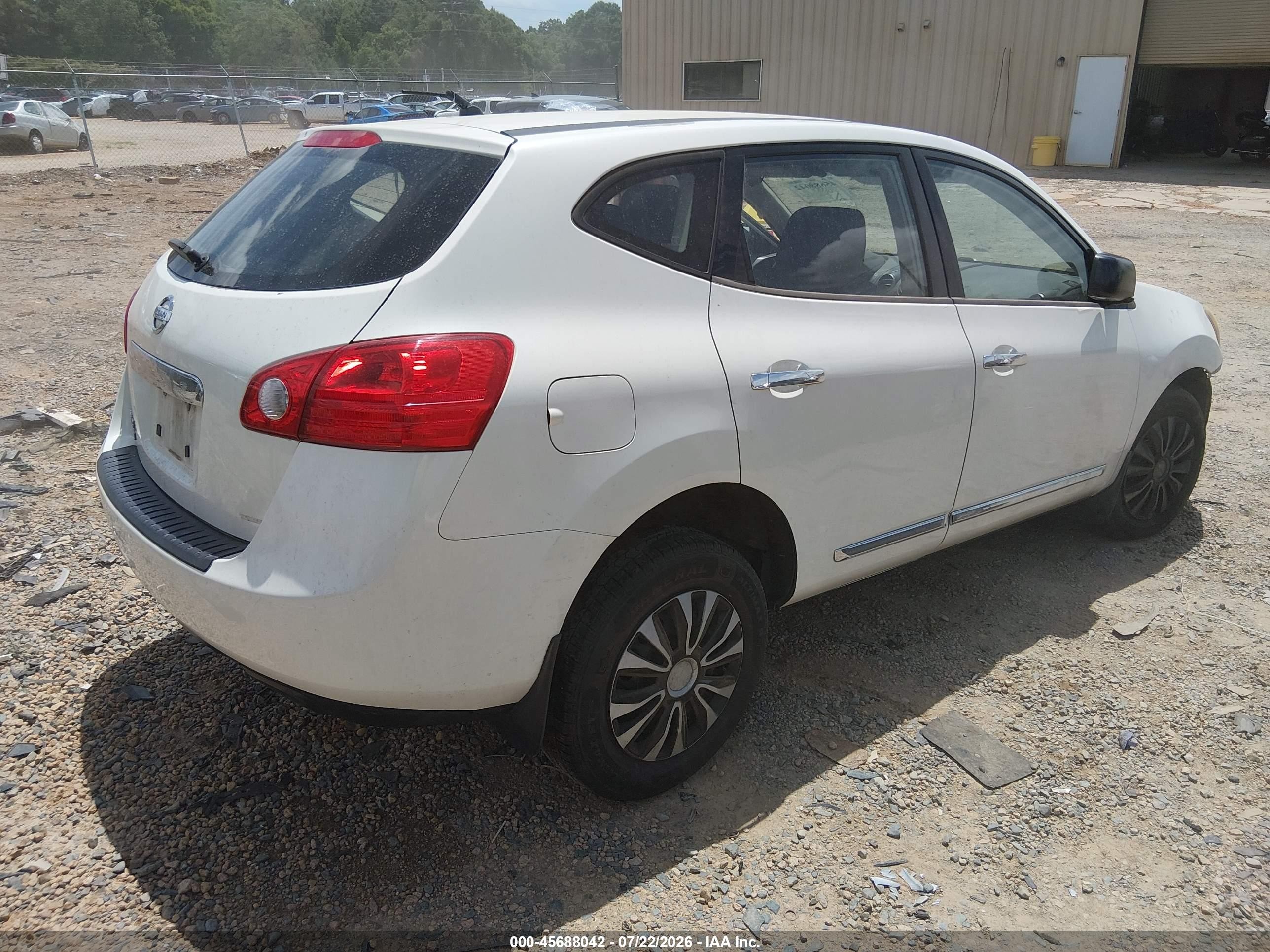 2014 Nissan Rogue Select S Белый vin: JN8AS5MT7EW601902