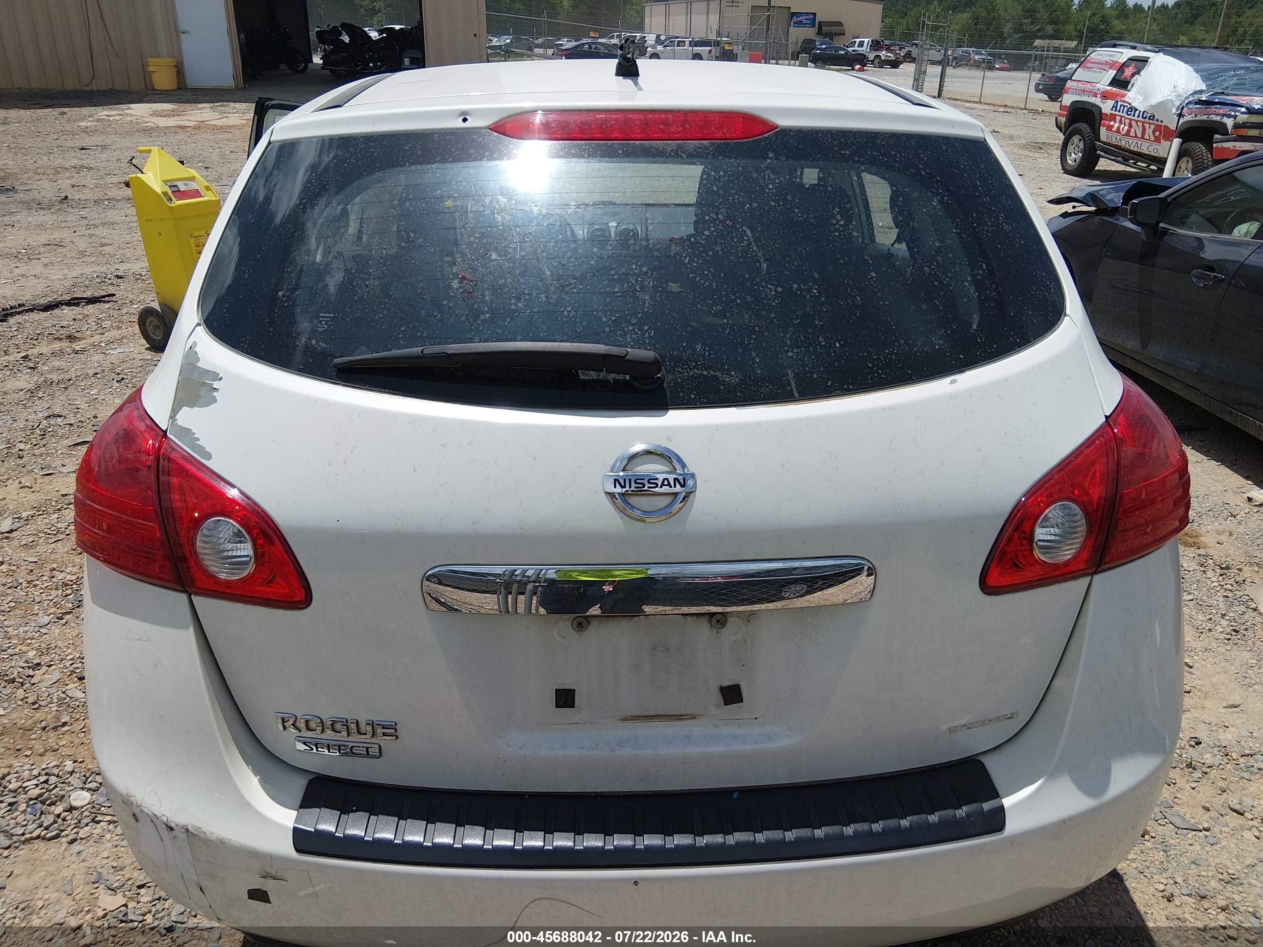 2014 Nissan Rogue Select S Белый vin: JN8AS5MT7EW601902
