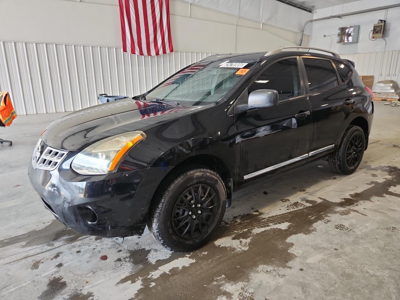 2014 Nissan Rogue Select S Black vin: JN8AS5MT7EW608400 Damage: Front Bumper, Gouged, 4 To 5 Inches