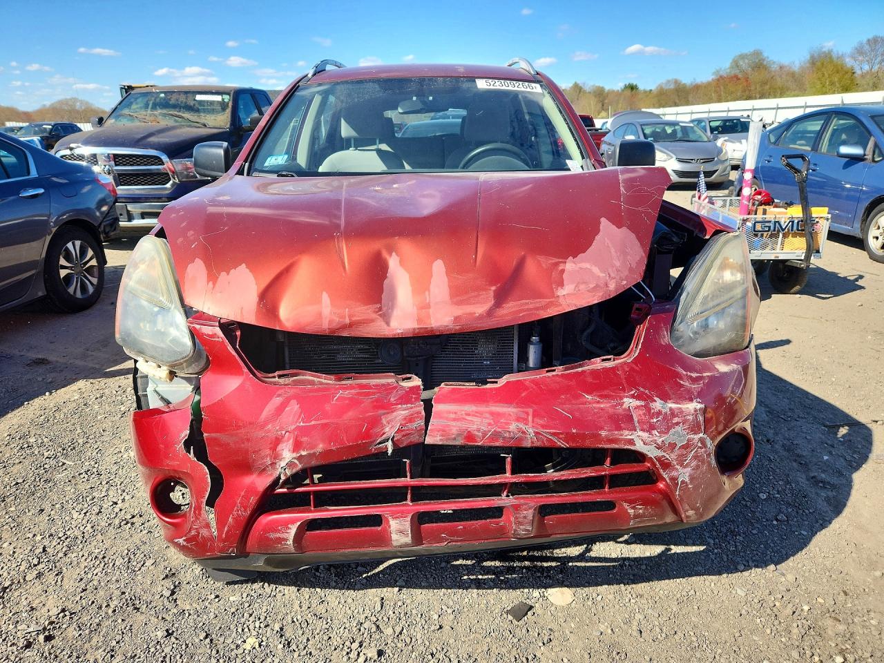 2014 Nissan Rouge Red vin: JN8AS5MT7EW616044