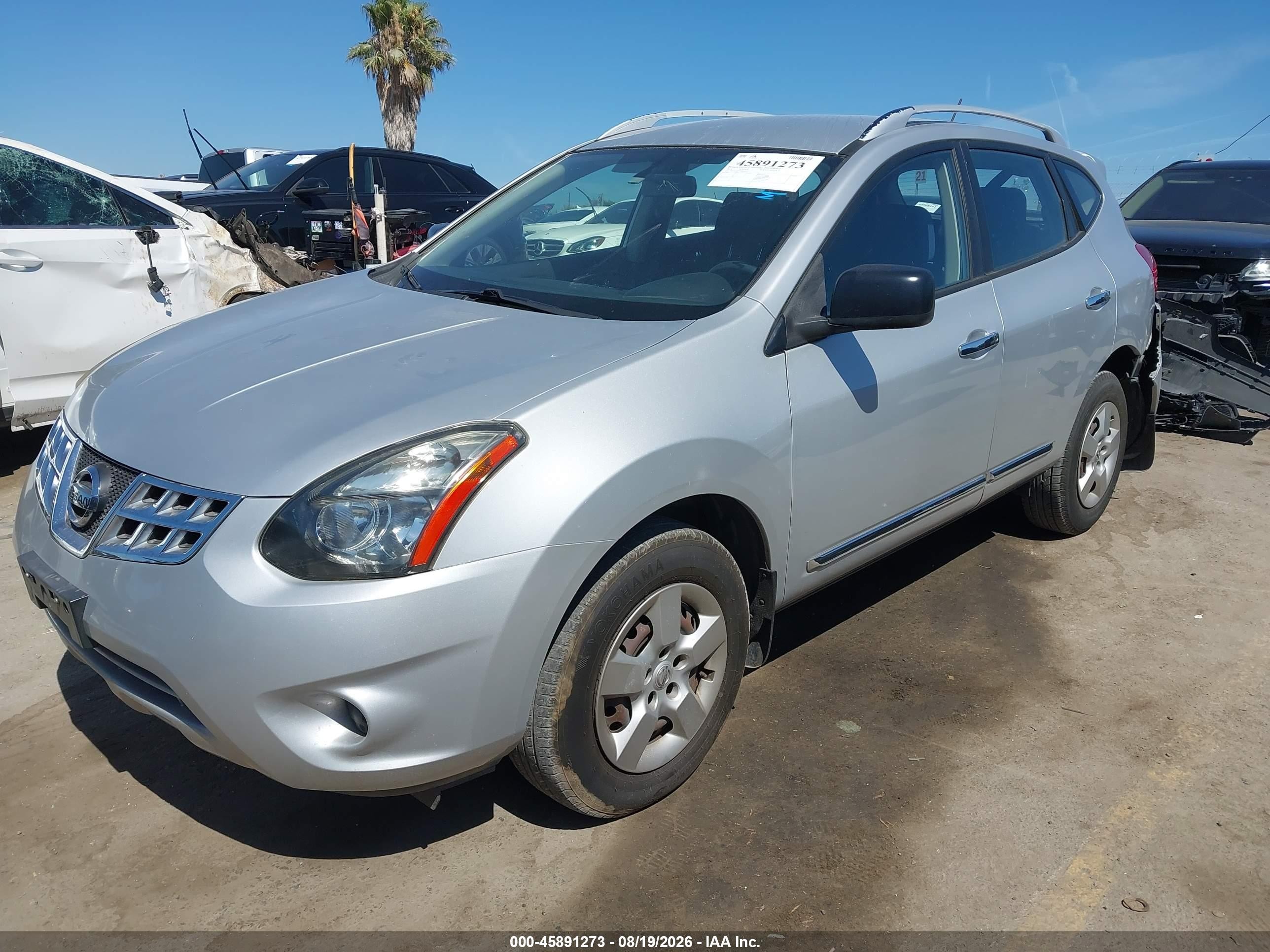2014 Nissan Rogue Select S Silver vin: JN8AS5MT7EW616447