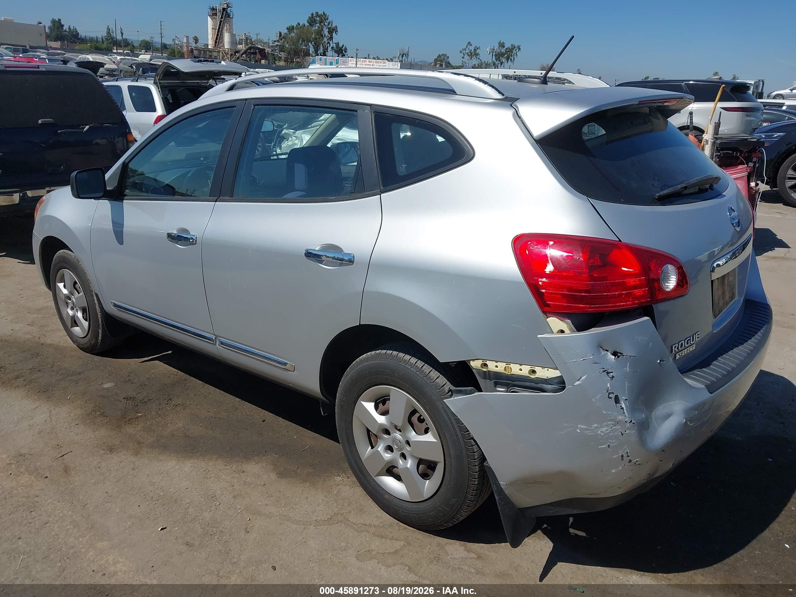 2014 Nissan Rogue Select S Silver vin: JN8AS5MT7EW616447