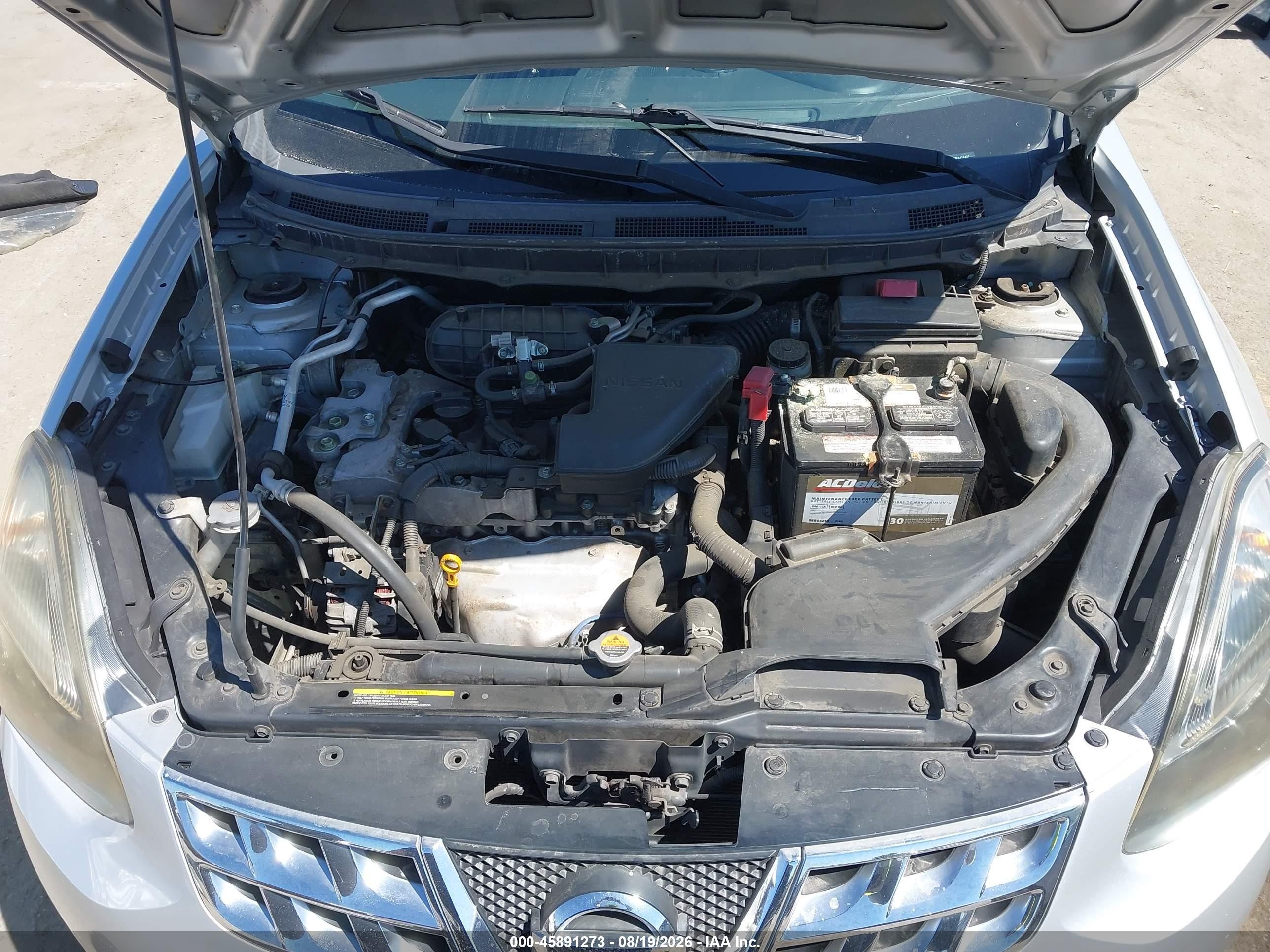 2014 Nissan Rogue Select S Silver vin: JN8AS5MT7EW616447