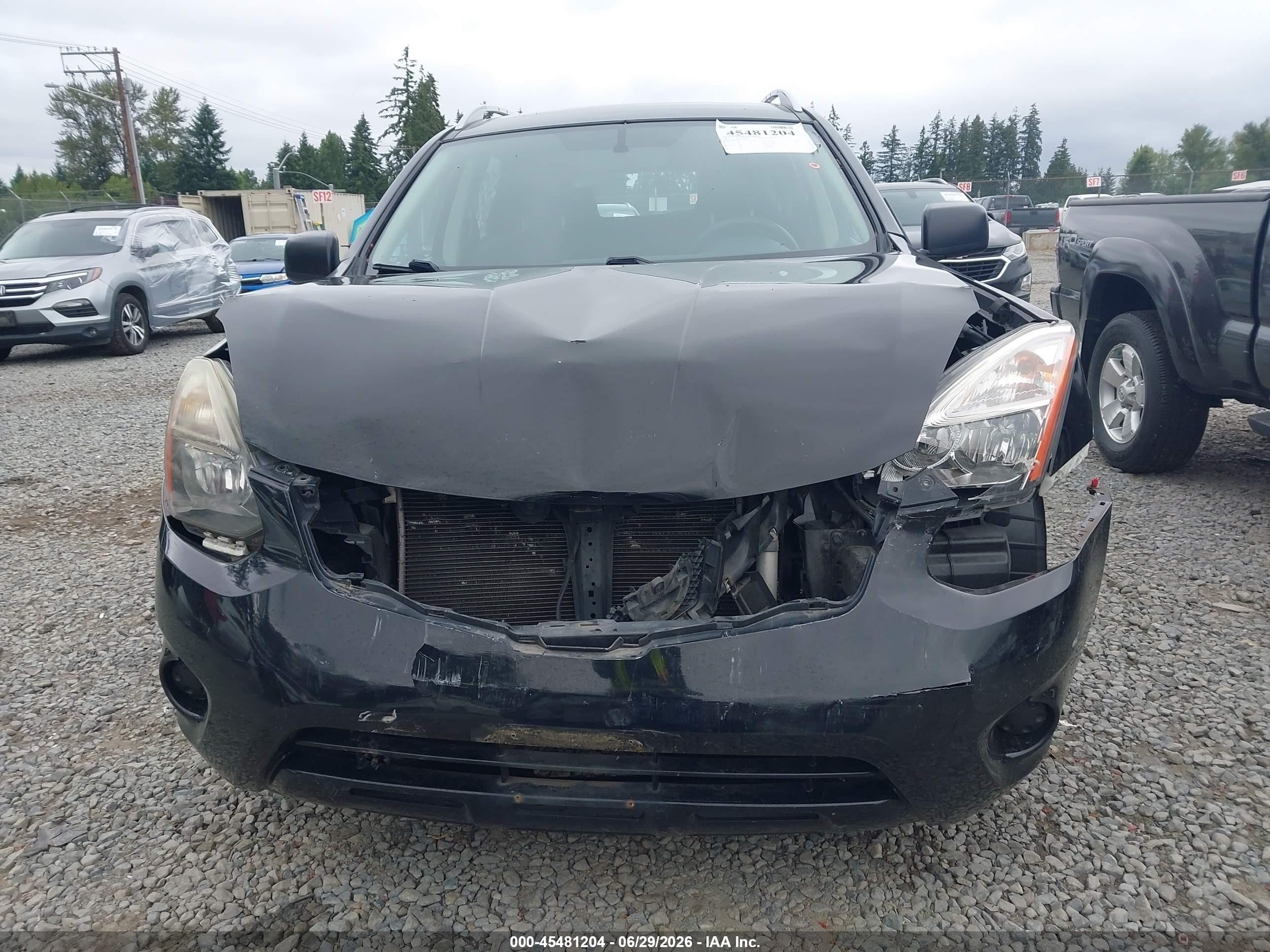 2014 Nissan Rogue Select S Black vin: JN8AS5MT7EW618554