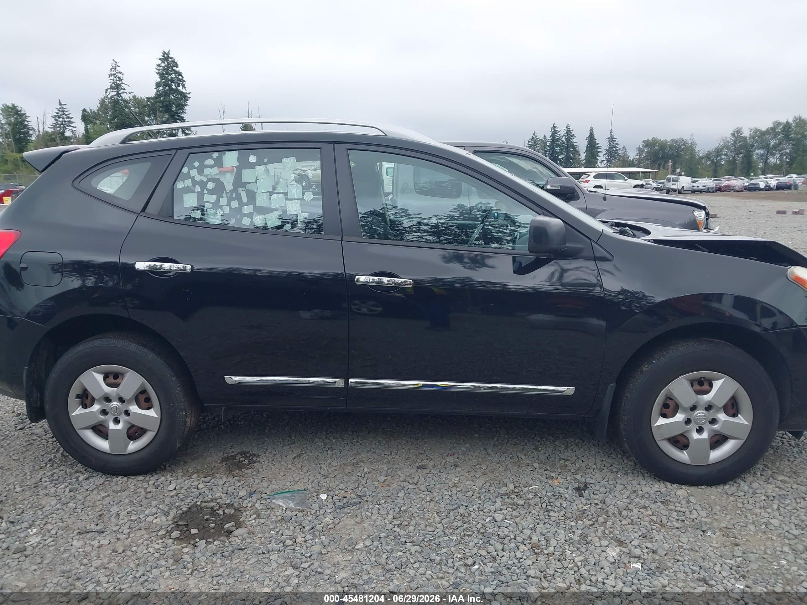 2014 Nissan Rogue Select S Black vin: JN8AS5MT7EW618554