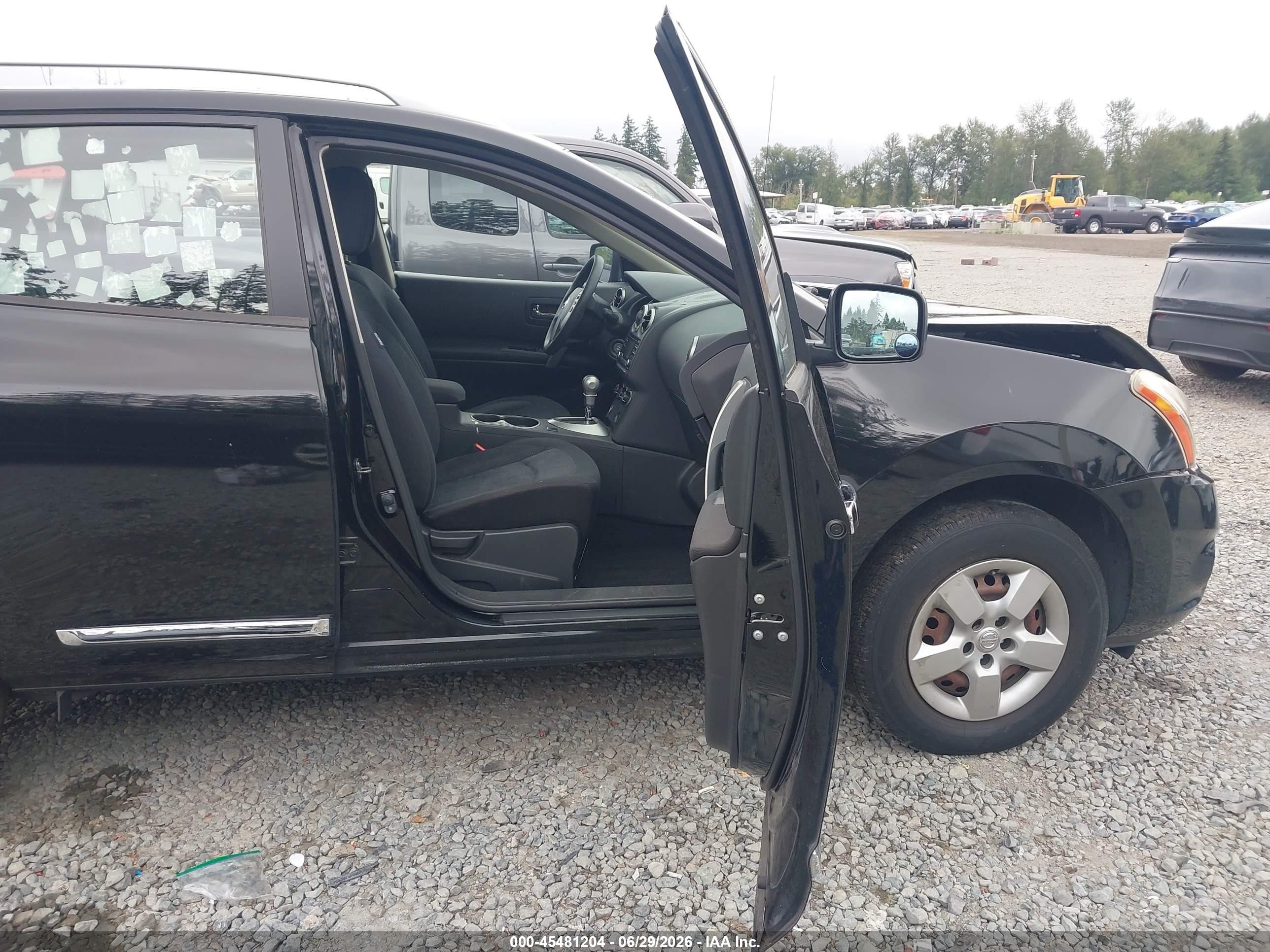 2014 Nissan Rogue Select S Black vin: JN8AS5MT7EW618554