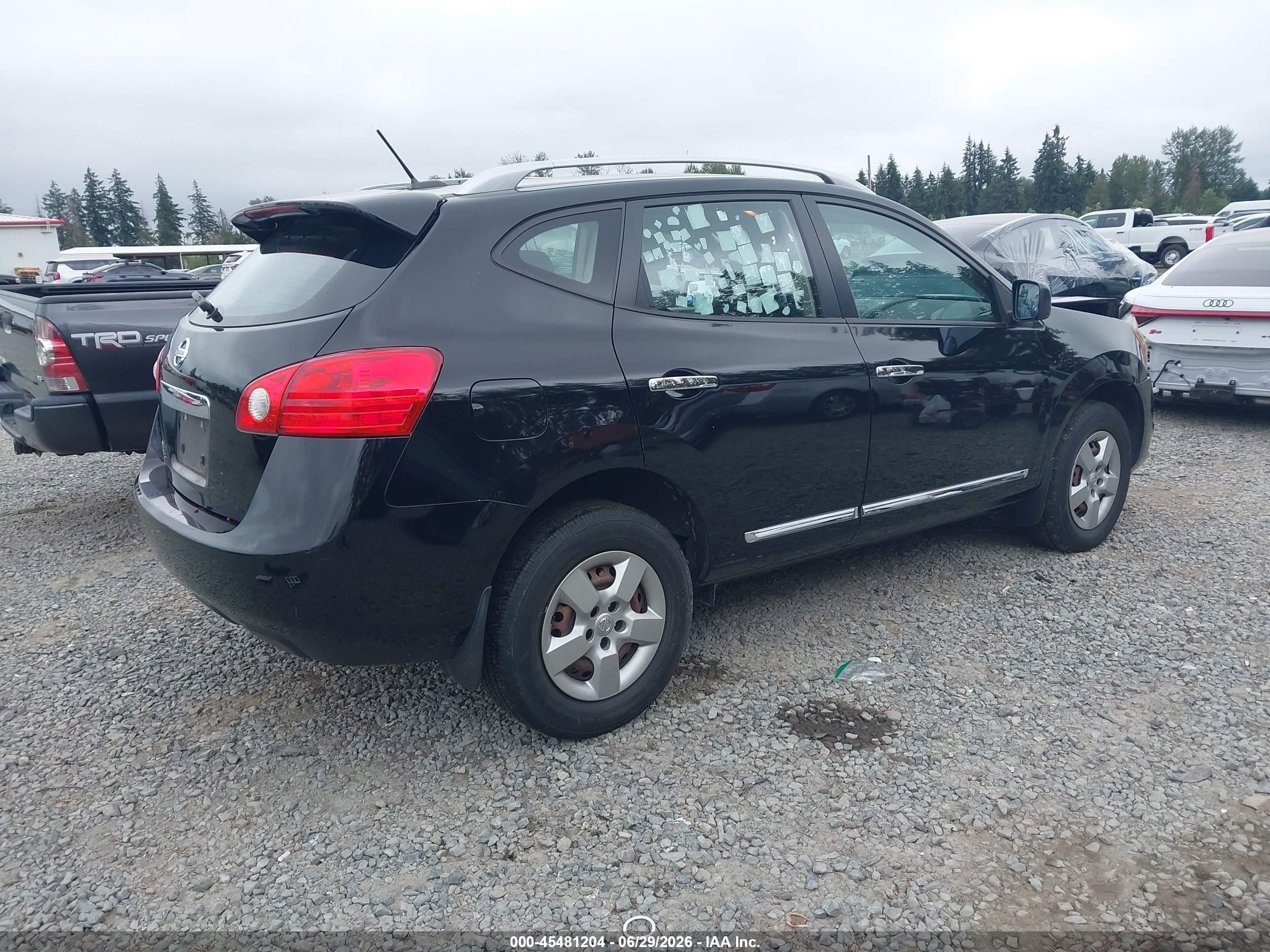 2014 Nissan Rogue Select S Black vin: JN8AS5MT7EW618554