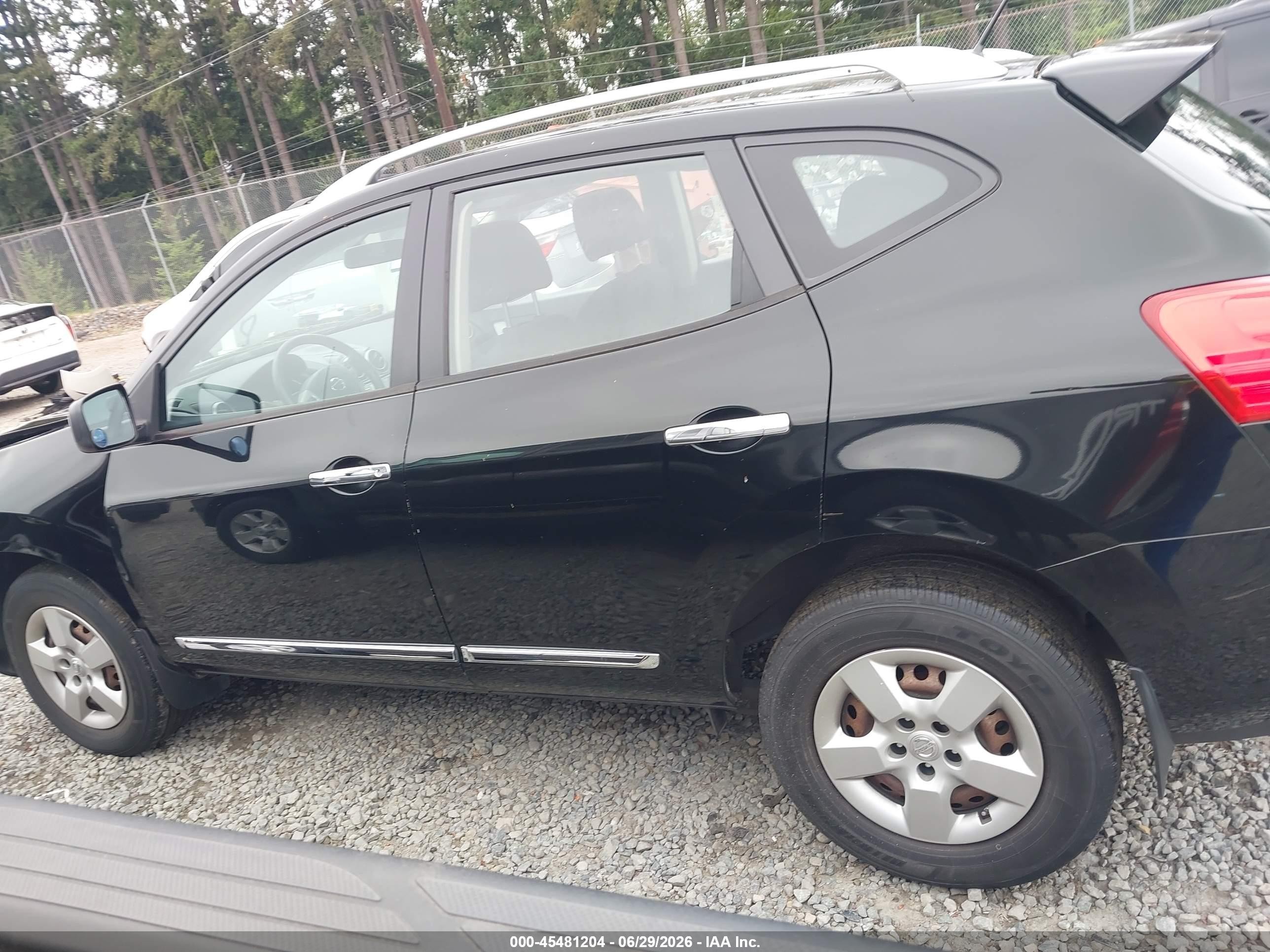2014 Nissan Rogue Select S Black vin: JN8AS5MT7EW618554