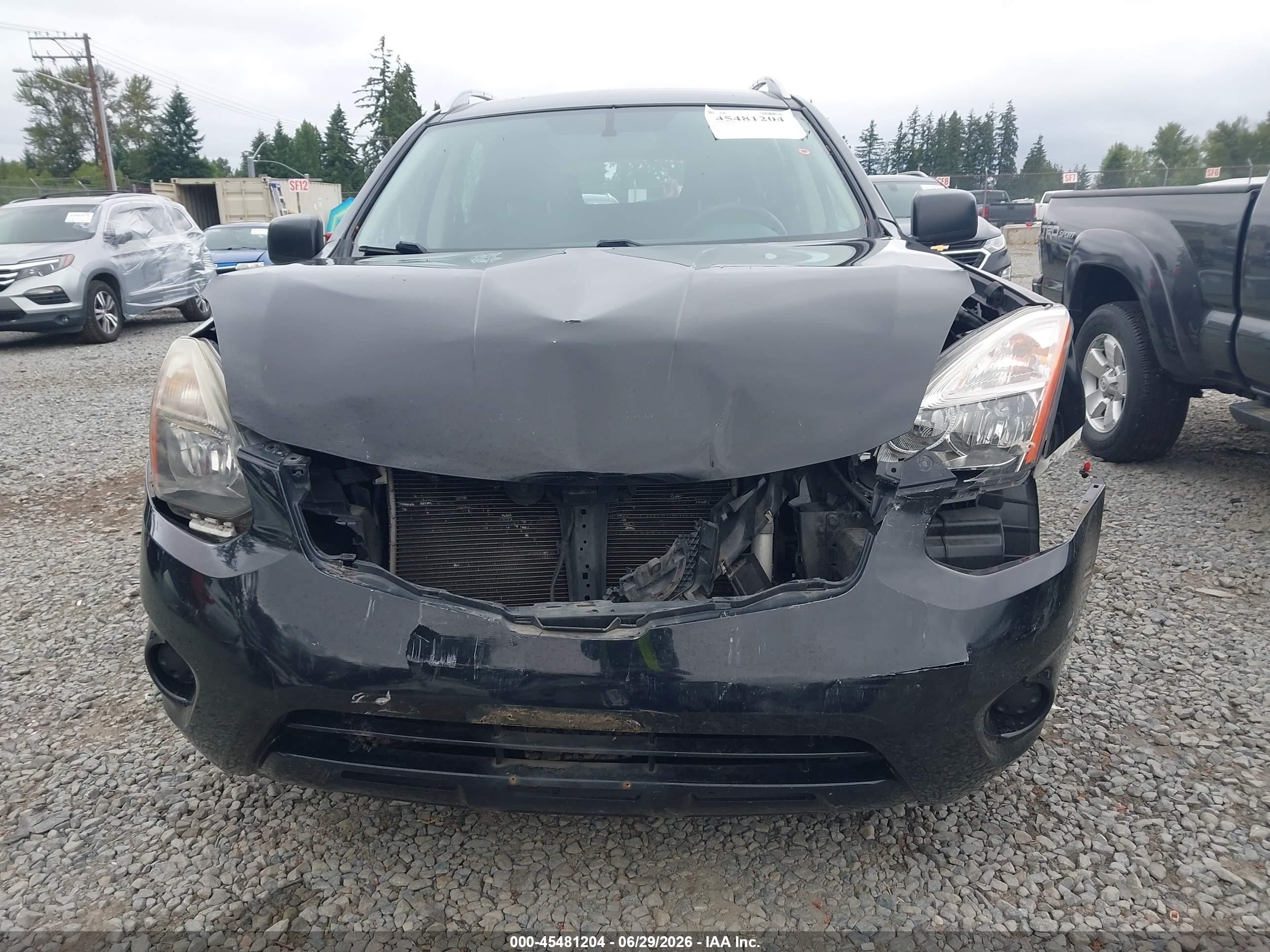 2014 Nissan Rogue Select S Black vin: JN8AS5MT7EW618554