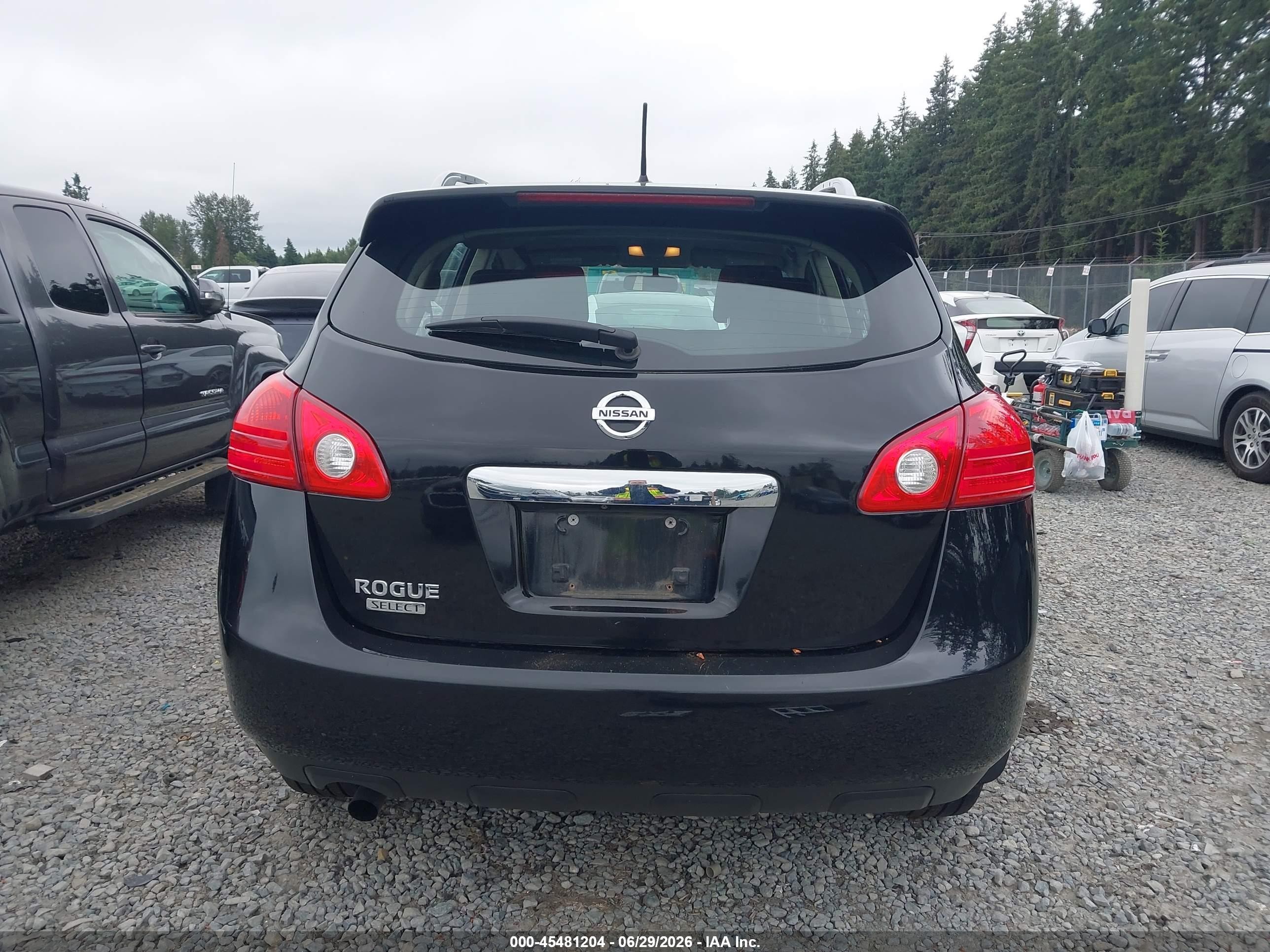 2014 Nissan Rogue Select S Black vin: JN8AS5MT7EW618554