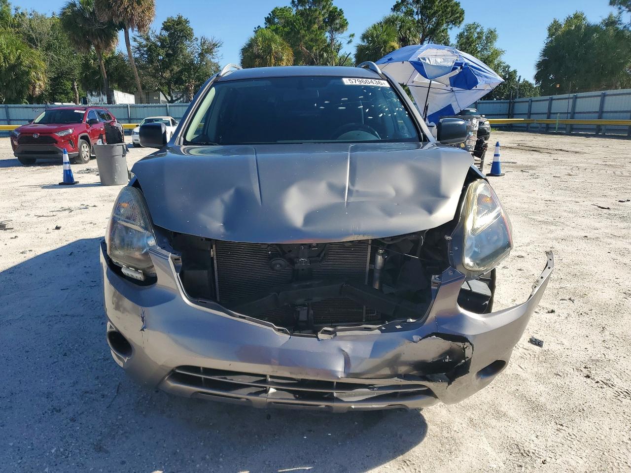 2014 Nissan Rogue Select S Gray vin: JN8AS5MT7EW620191