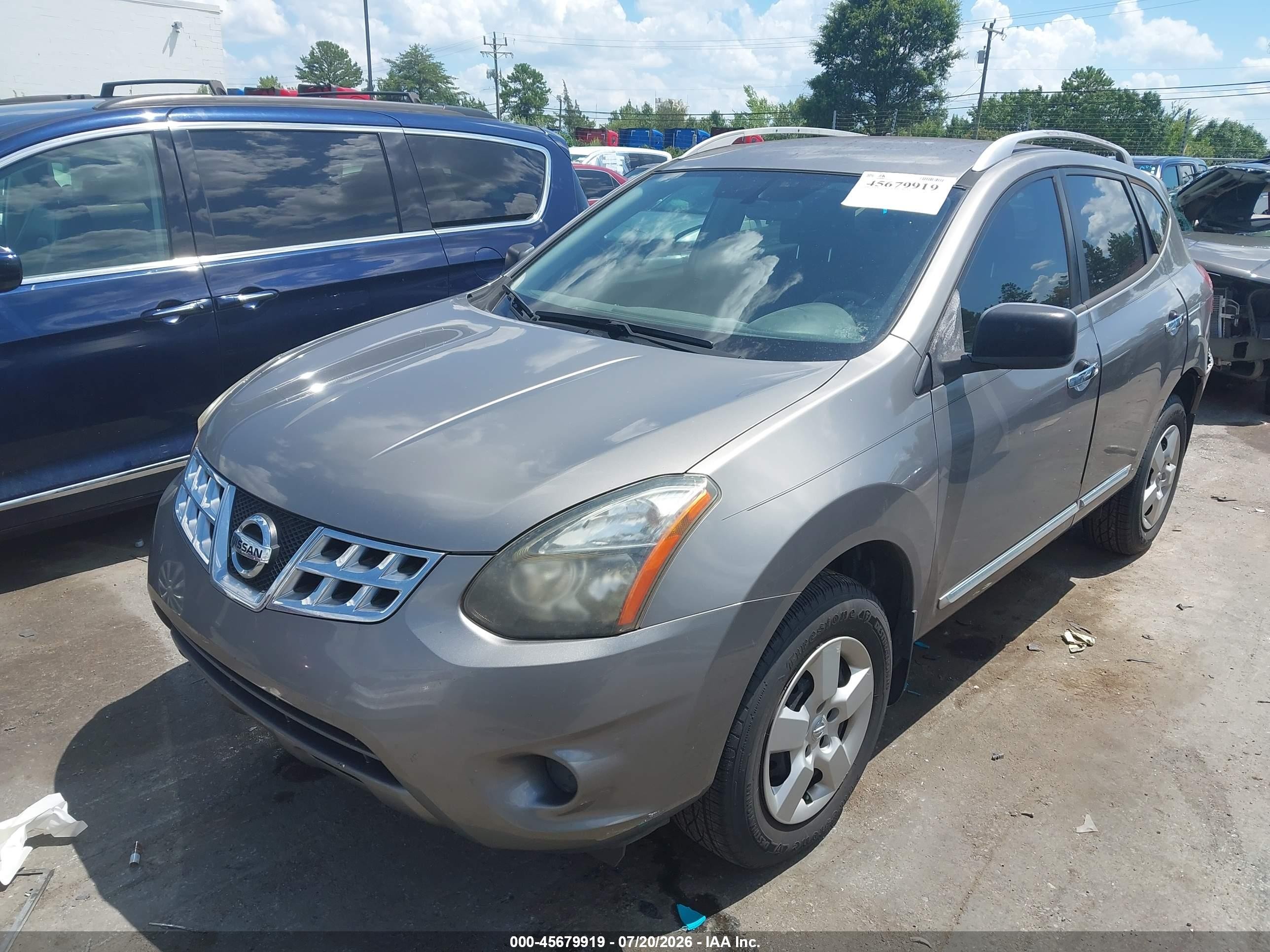 2014 Nissan Rogue Select S Gray vin: JN8AS5MT7EW622149