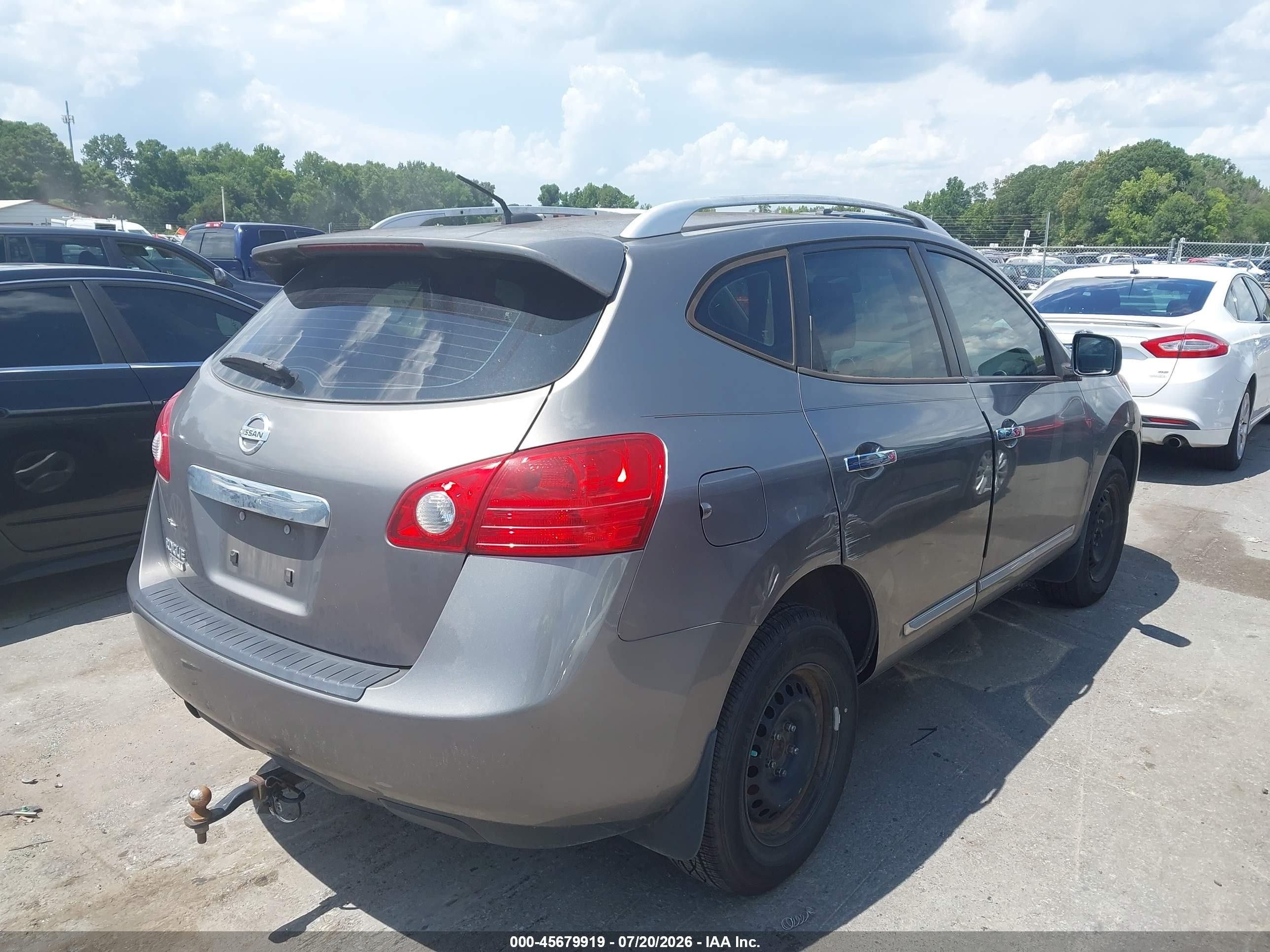2014 Nissan Rogue Select S Gray vin: JN8AS5MT7EW622149