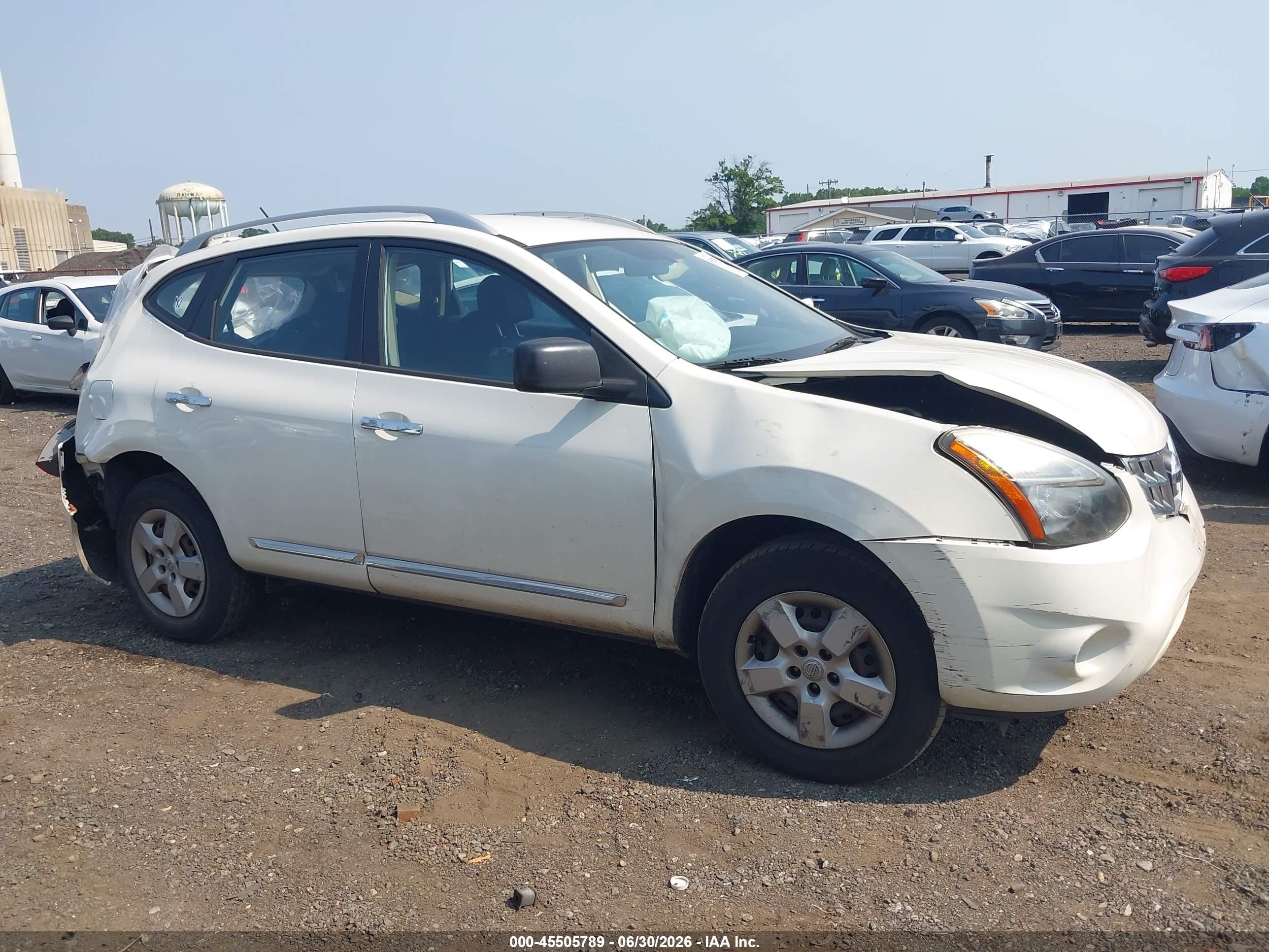2015 Nissan Rogue Select S White vin: JN8AS5MT7FW156451
