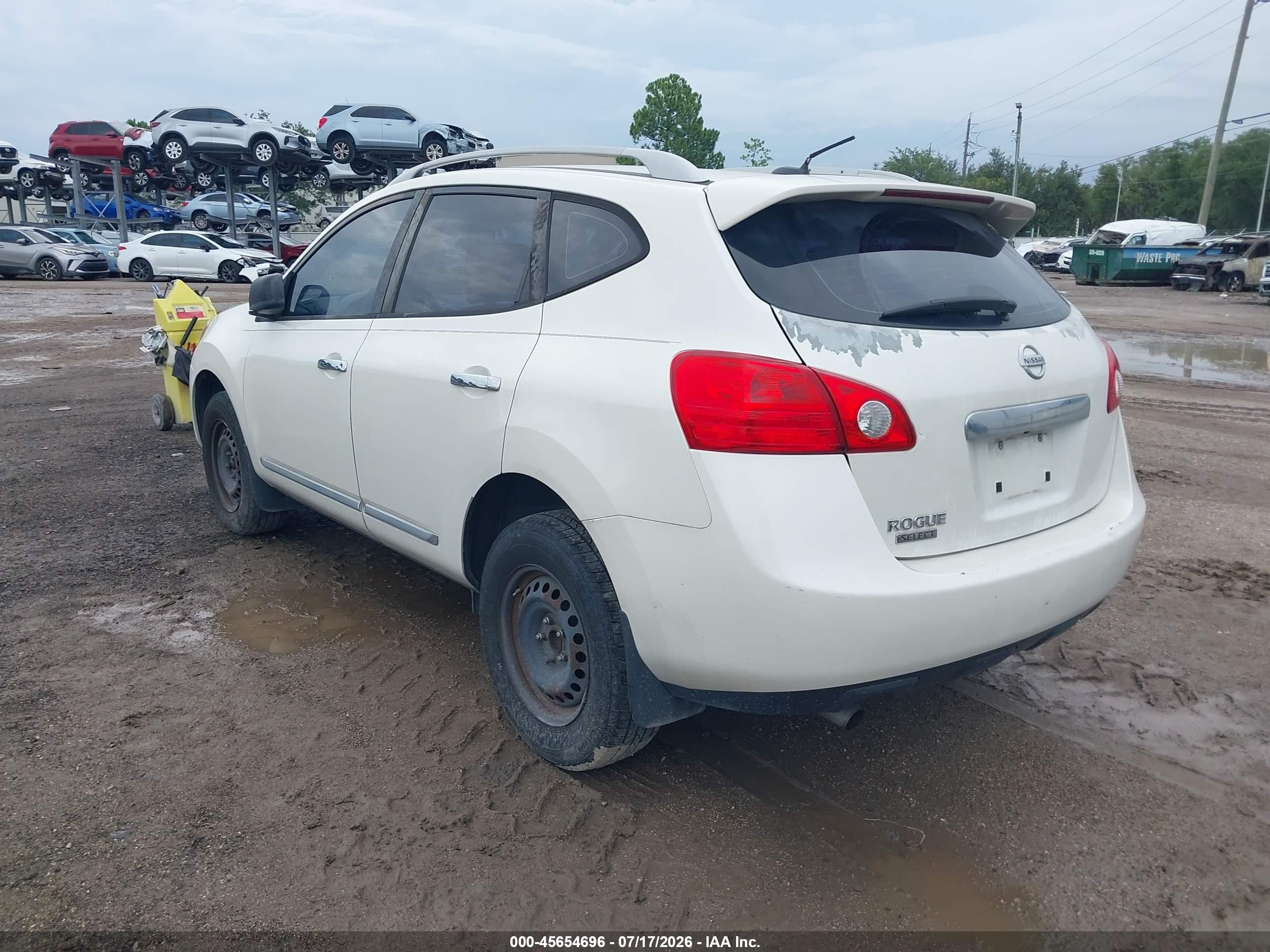 2015 Nissan Rogue Select S White vin: JN8AS5MT7FW160161