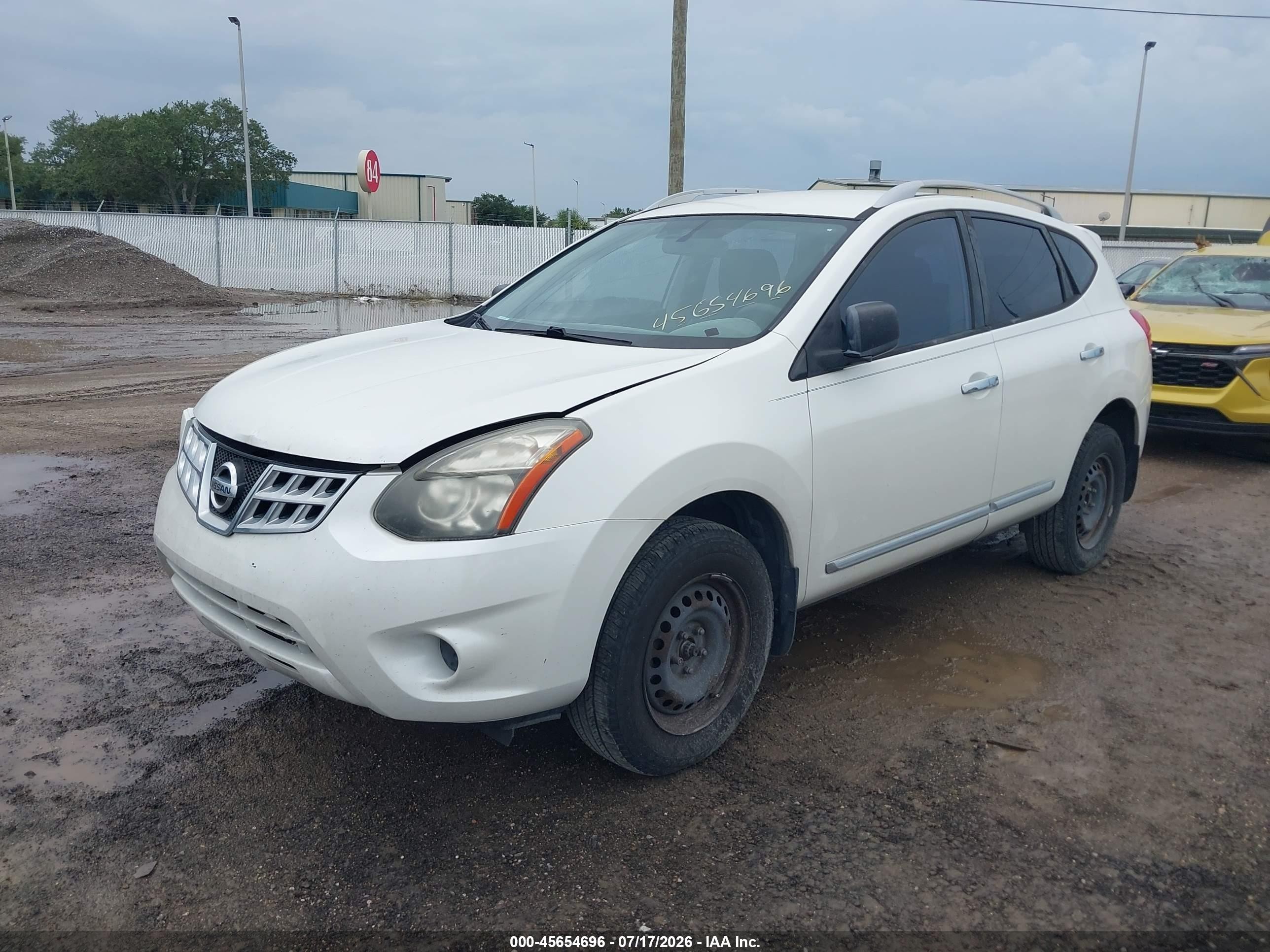 2015 Nissan Rogue Select S White vin: JN8AS5MT7FW160161