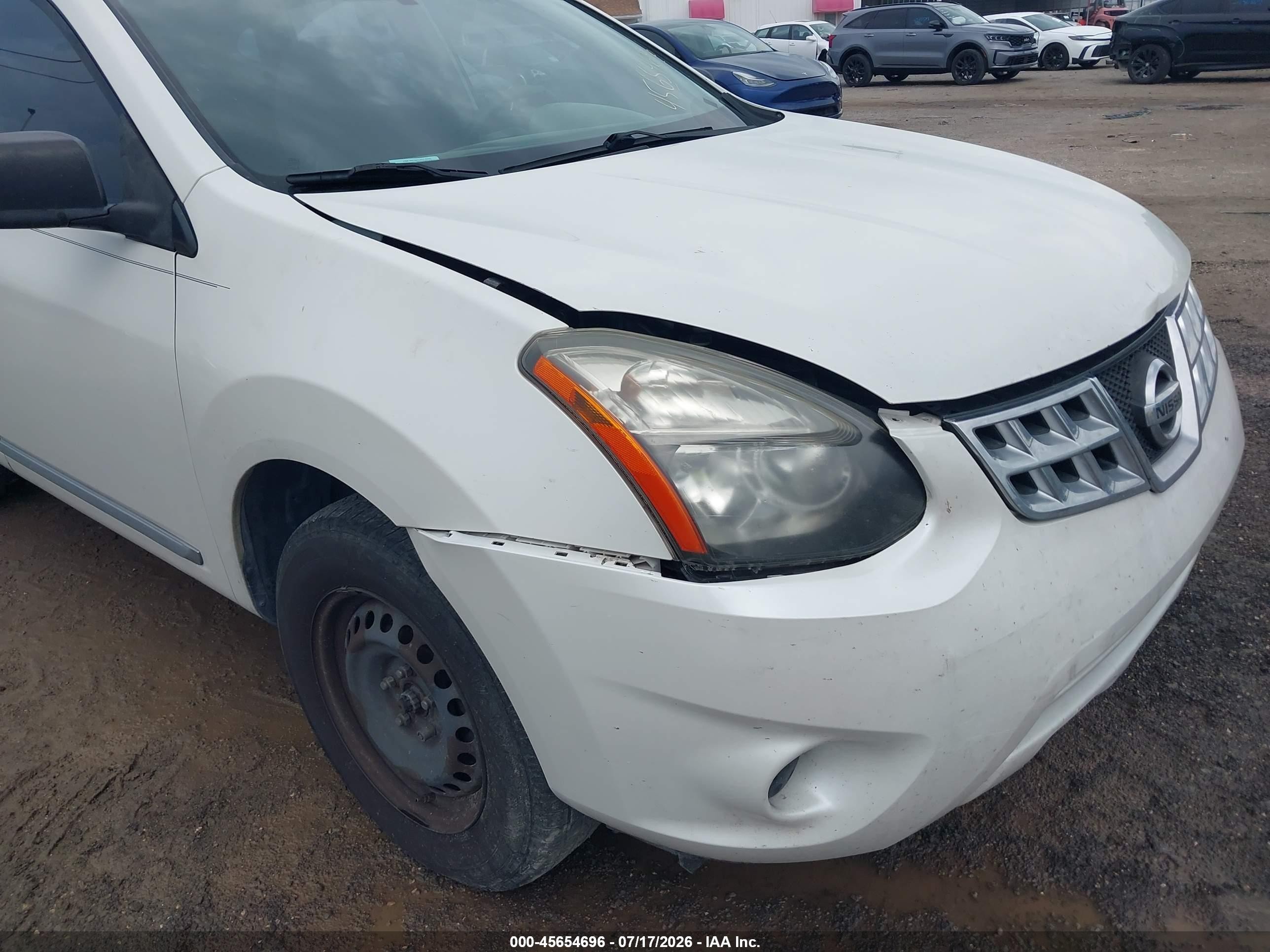 2015 Nissan Rogue Select S White vin: JN8AS5MT7FW160161
