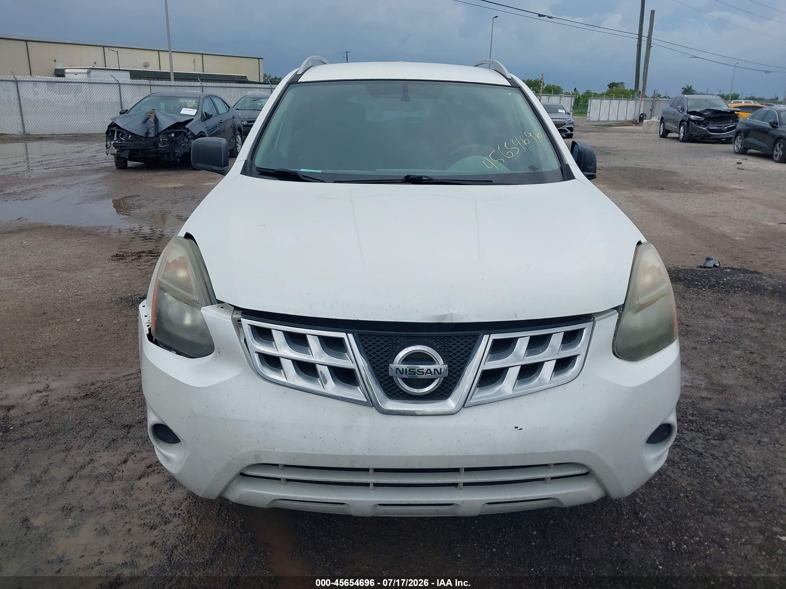 2015 Nissan Rogue Select S White vin: JN8AS5MT7FW160161