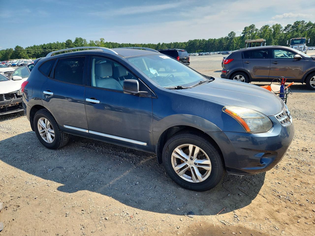 2015 Nissan Rogue Select S Blue vin: JN8AS5MT7FW653418