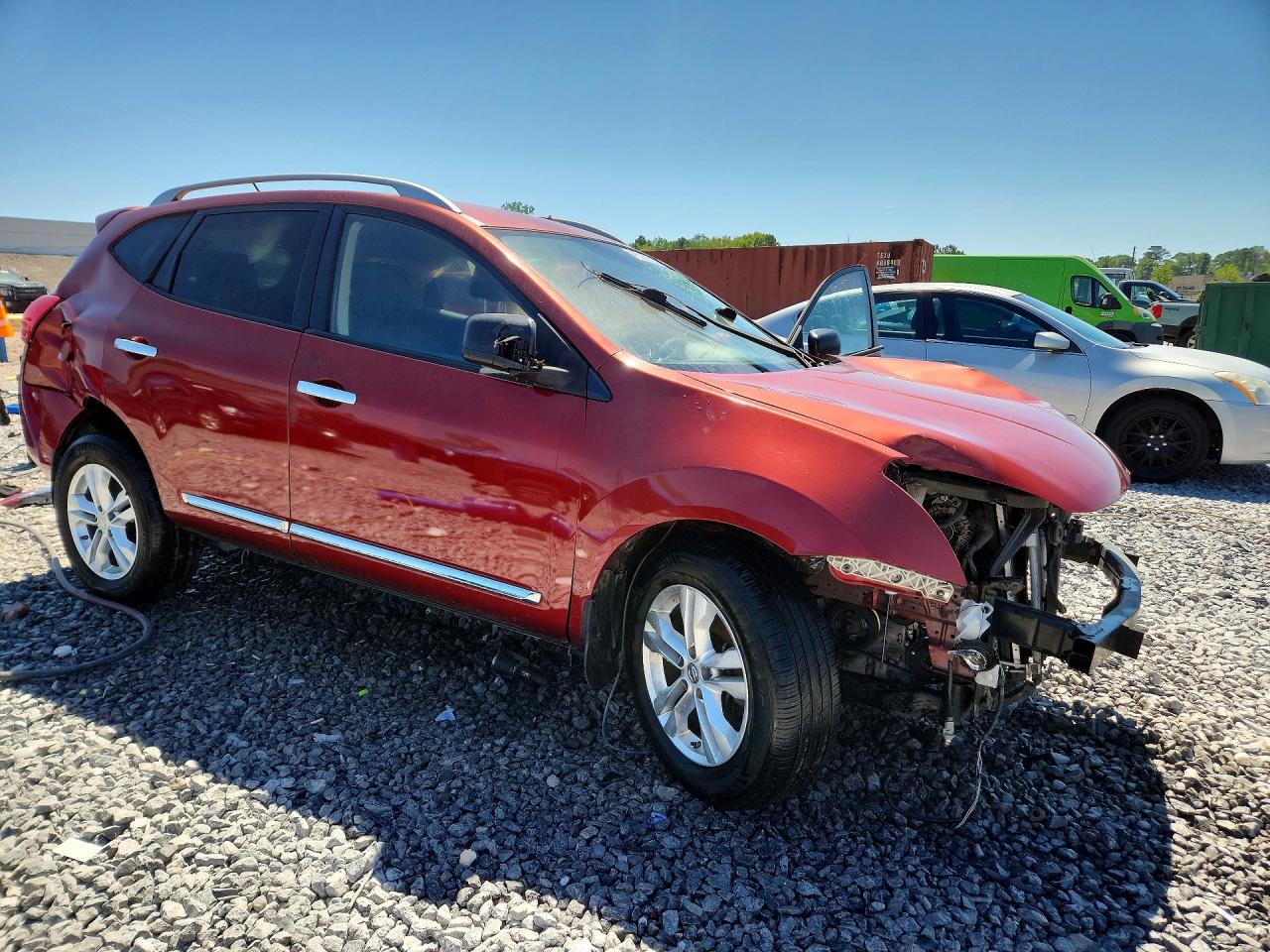 2015 Nissan Rogue Select S Бордовый vin: JN8AS5MT7FW661003