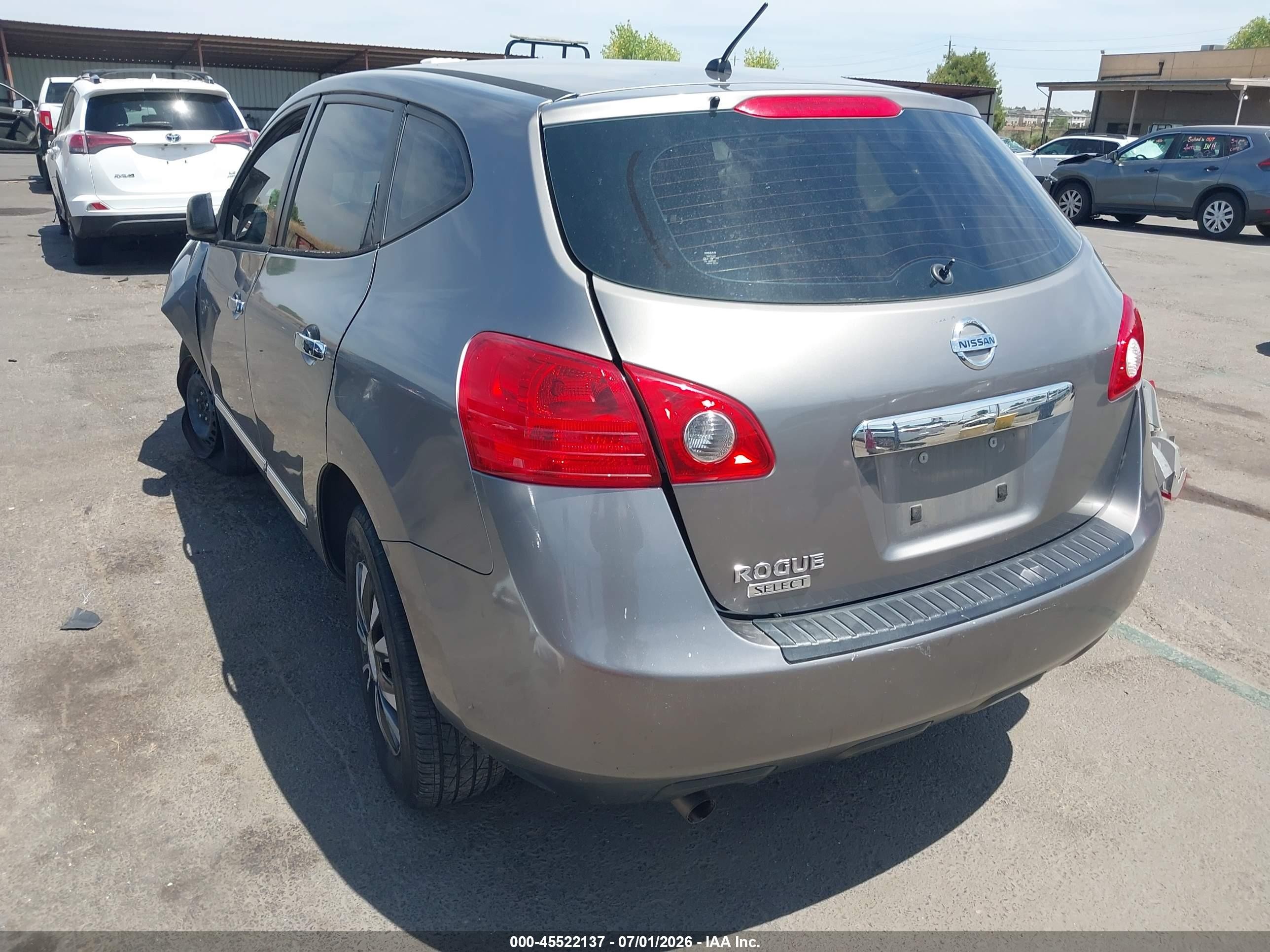 2015 Nissan Rogue Select S Gray vin: JN8AS5MT7FW664693
