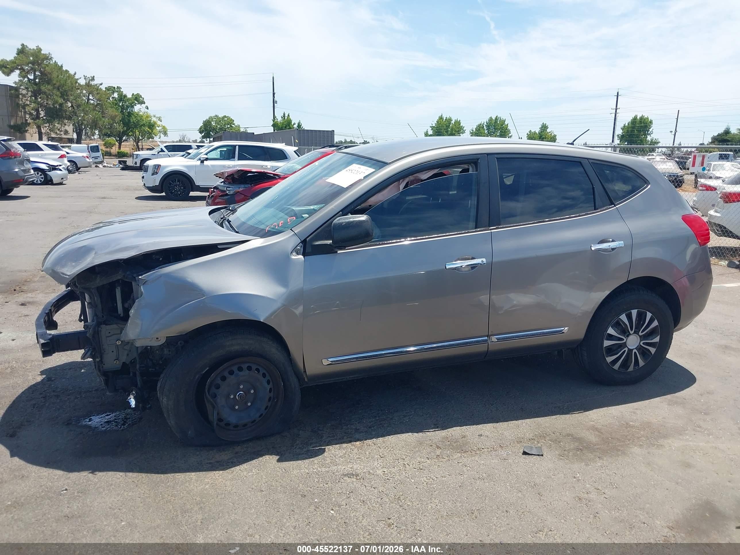 2015 Nissan Rogue Select S Gray vin: JN8AS5MT7FW664693