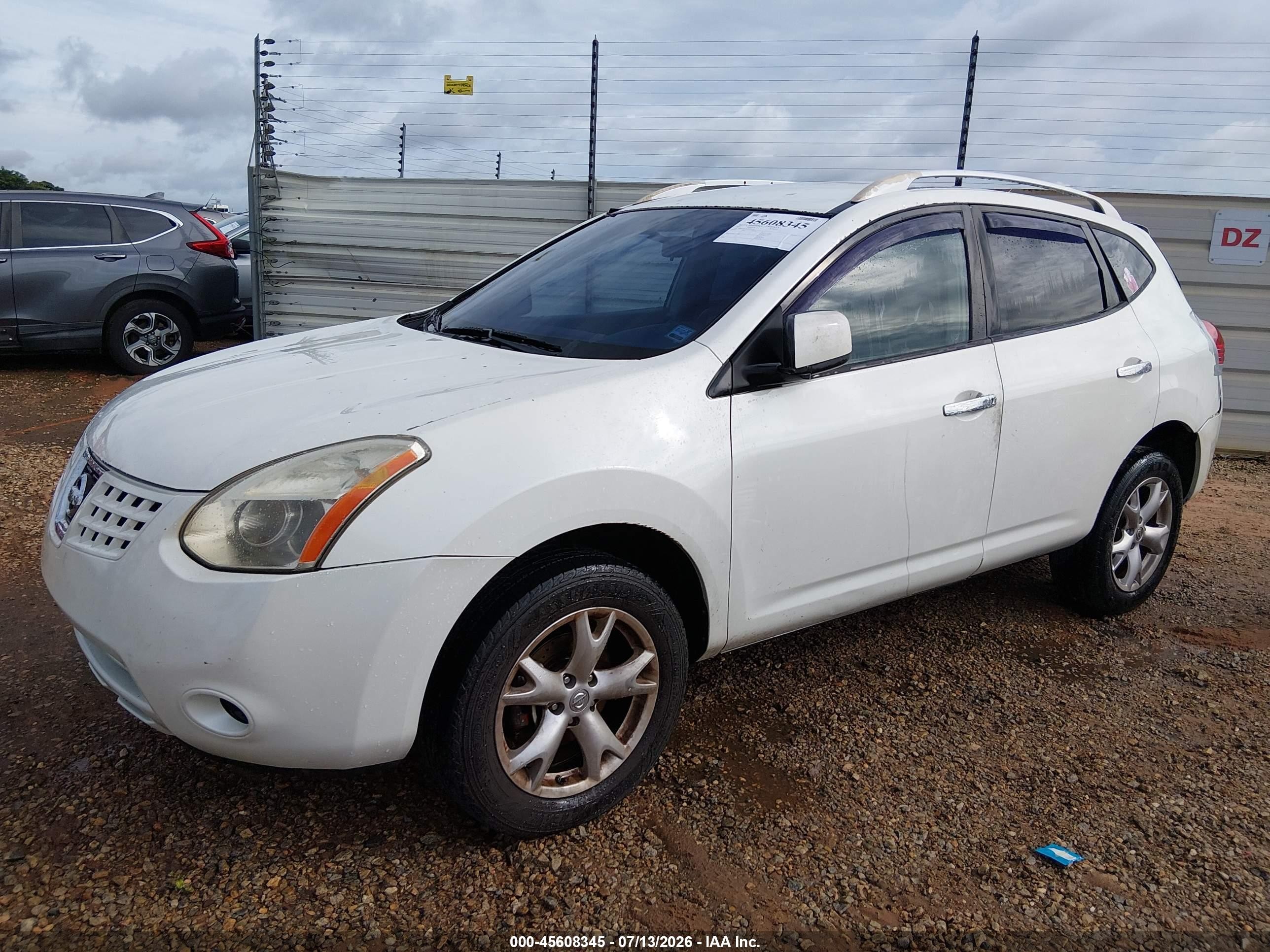 2010 Nissan Rogue Sl White vin: JN8AS5MT8AW024596