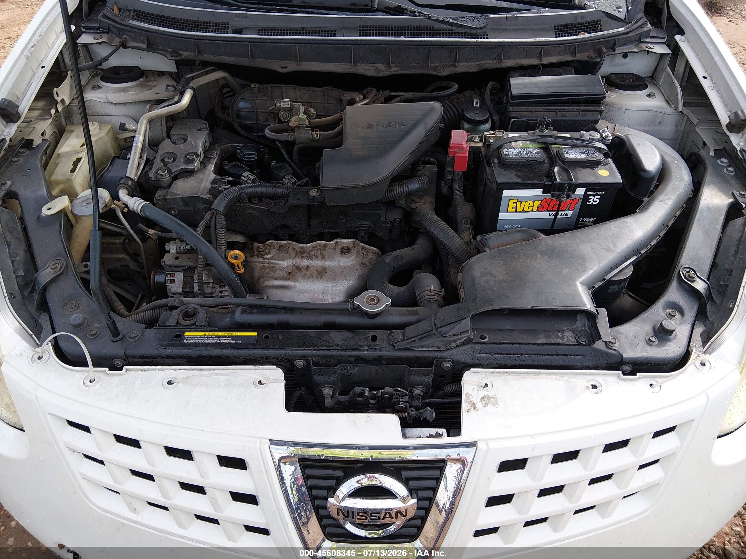 2010 Nissan Rogue Sl White vin: JN8AS5MT8AW024596