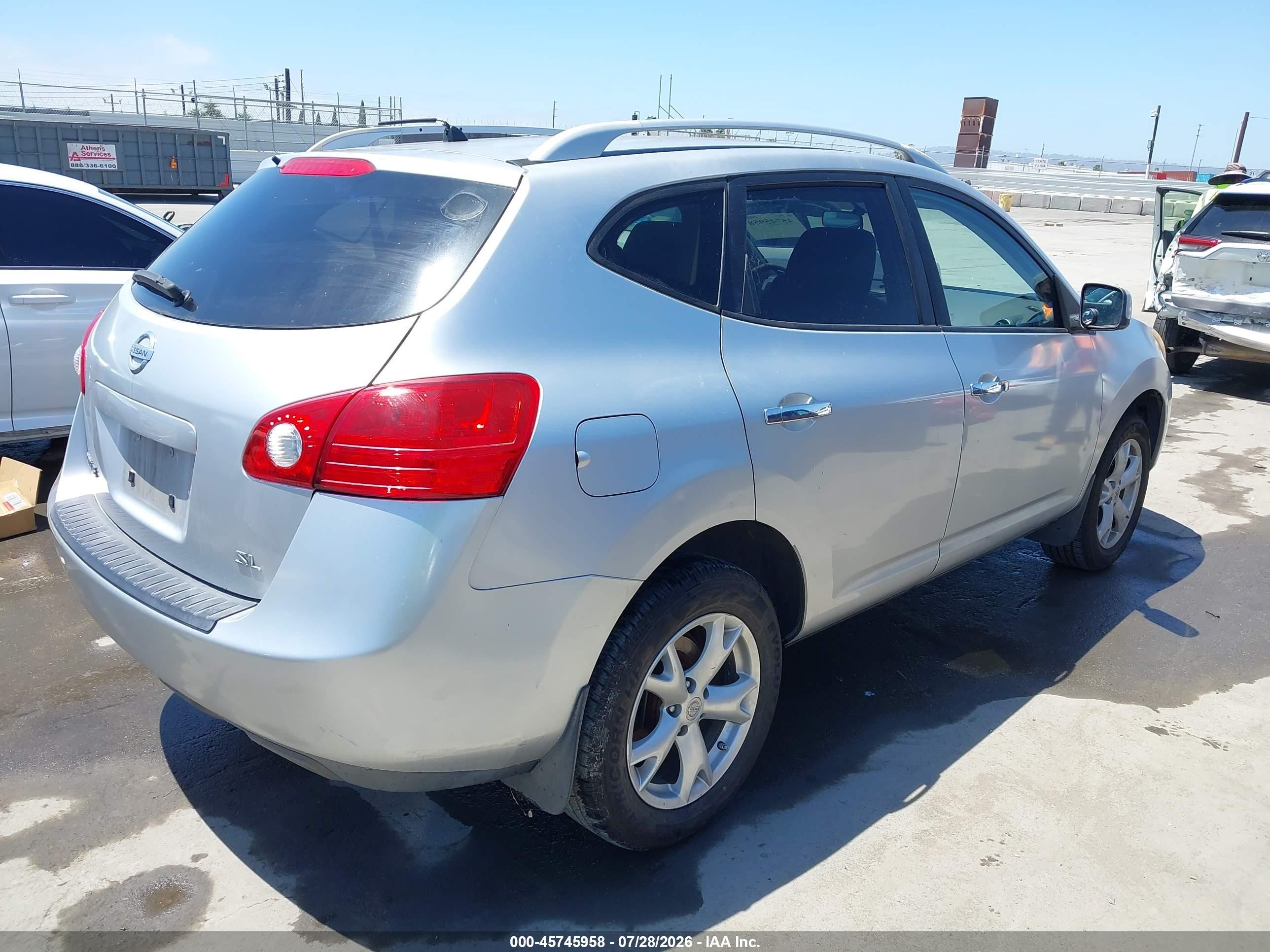 2010 Nissan Rogue Sl Silver vin: JN8AS5MT8AW027577