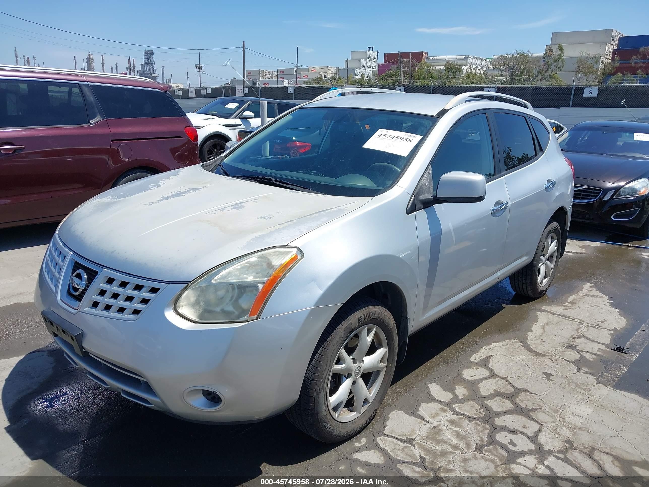 2010 Nissan Rogue Sl Silver vin: JN8AS5MT8AW027577