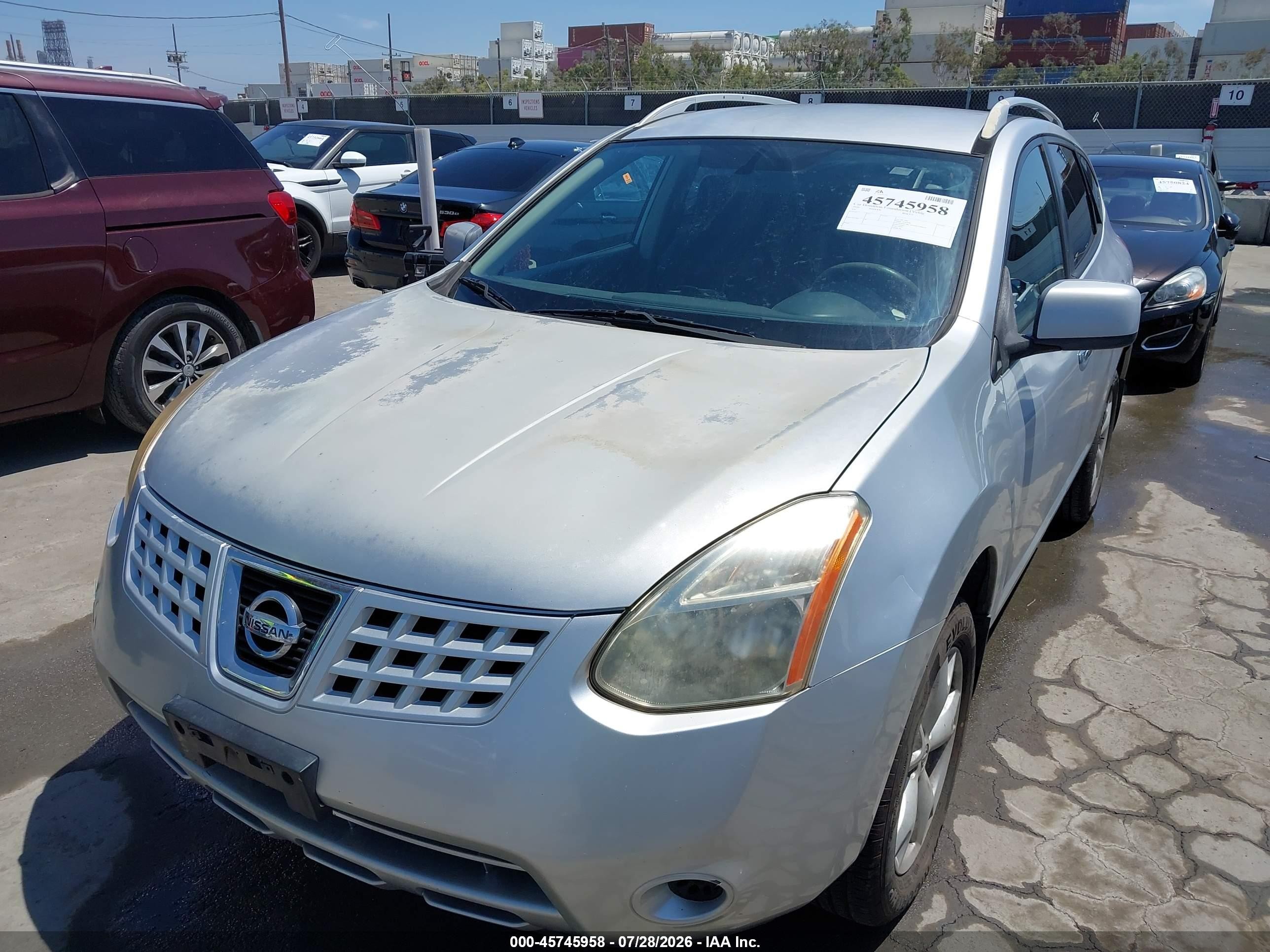 2010 Nissan Rogue Sl Silver vin: JN8AS5MT8AW027577