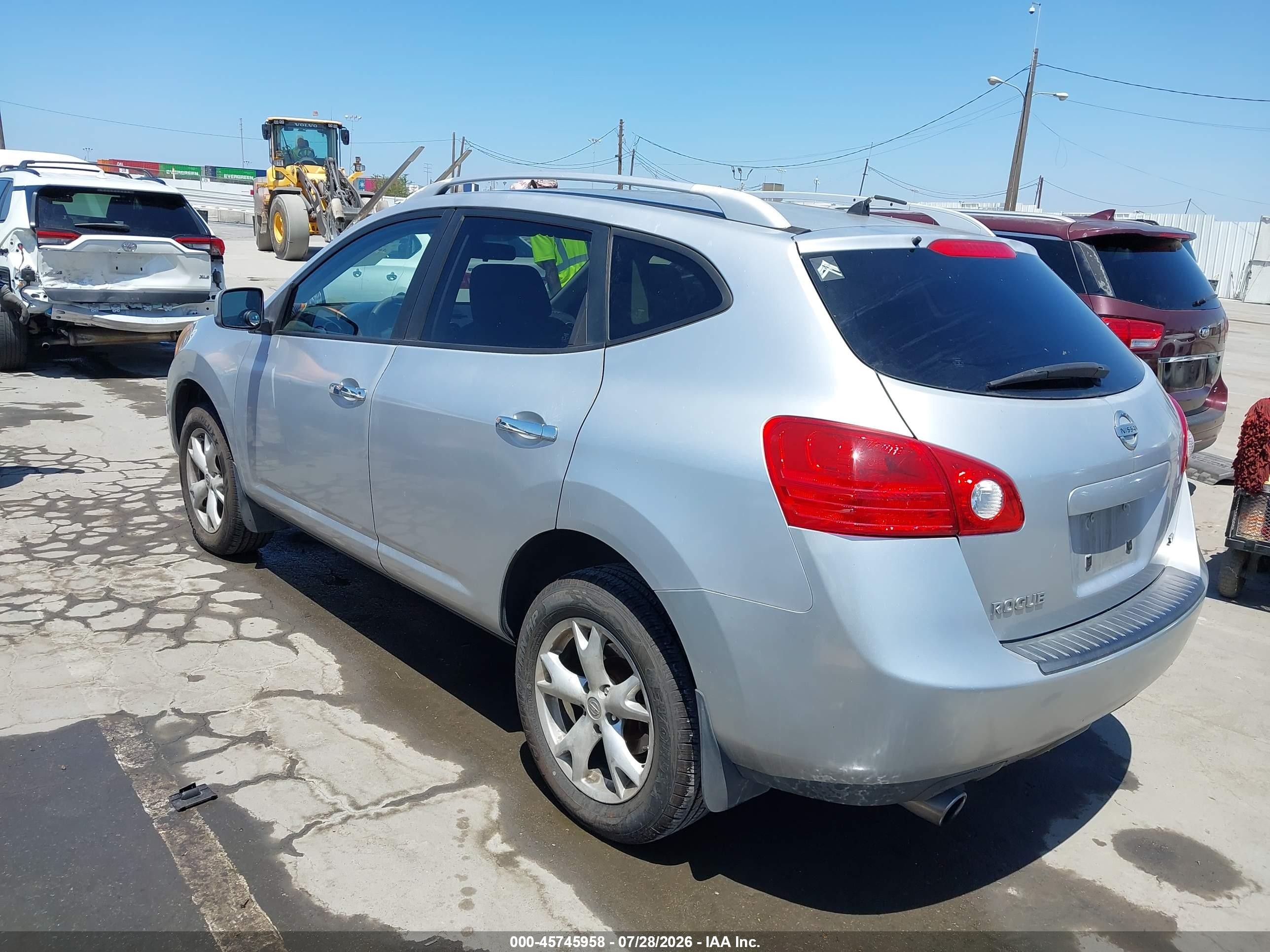 2010 Nissan Rogue Sl Silver vin: JN8AS5MT8AW027577