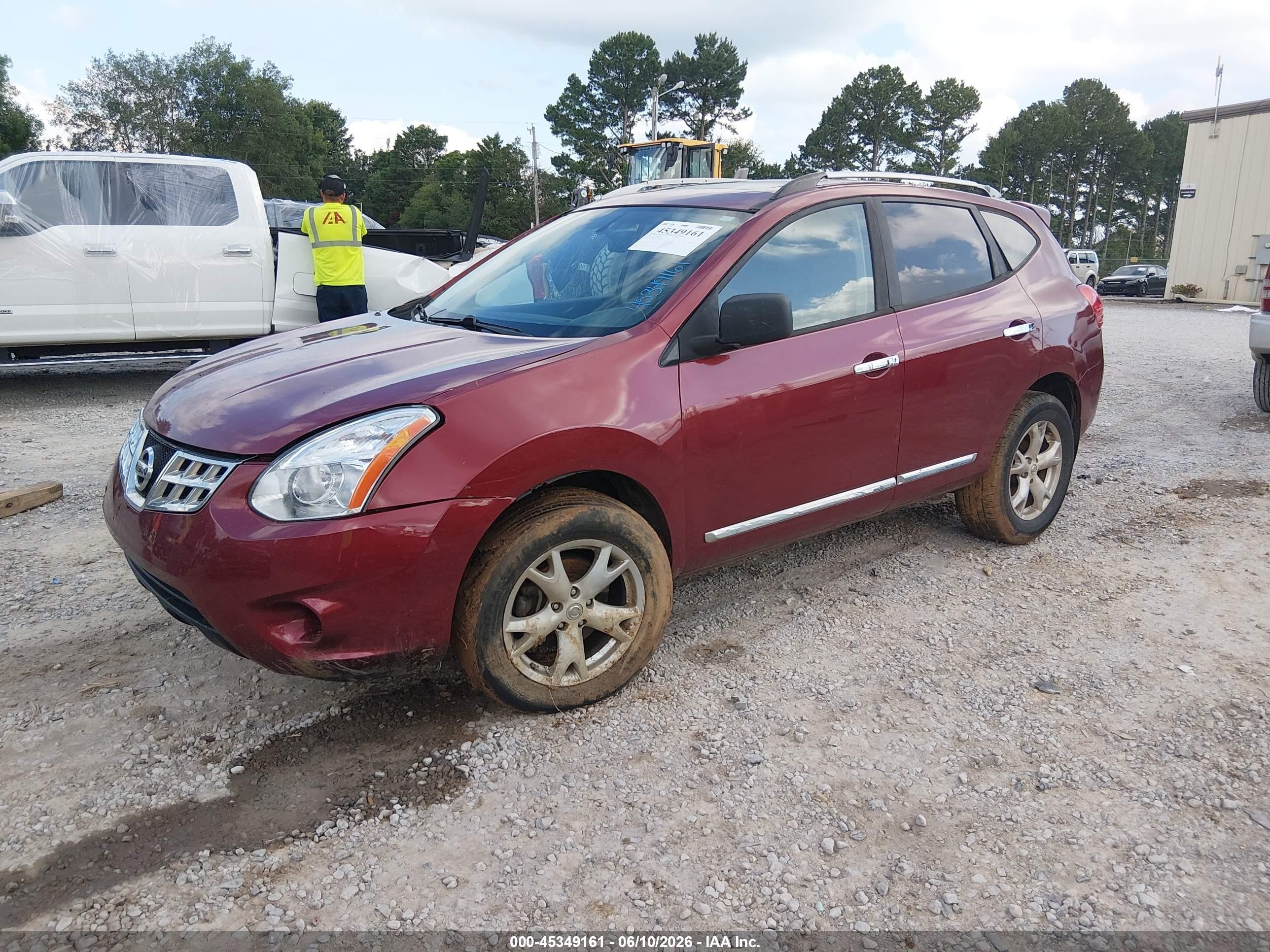 2011 Nissan Rogue Sv Красный vin: JN8AS5MT8BW154489