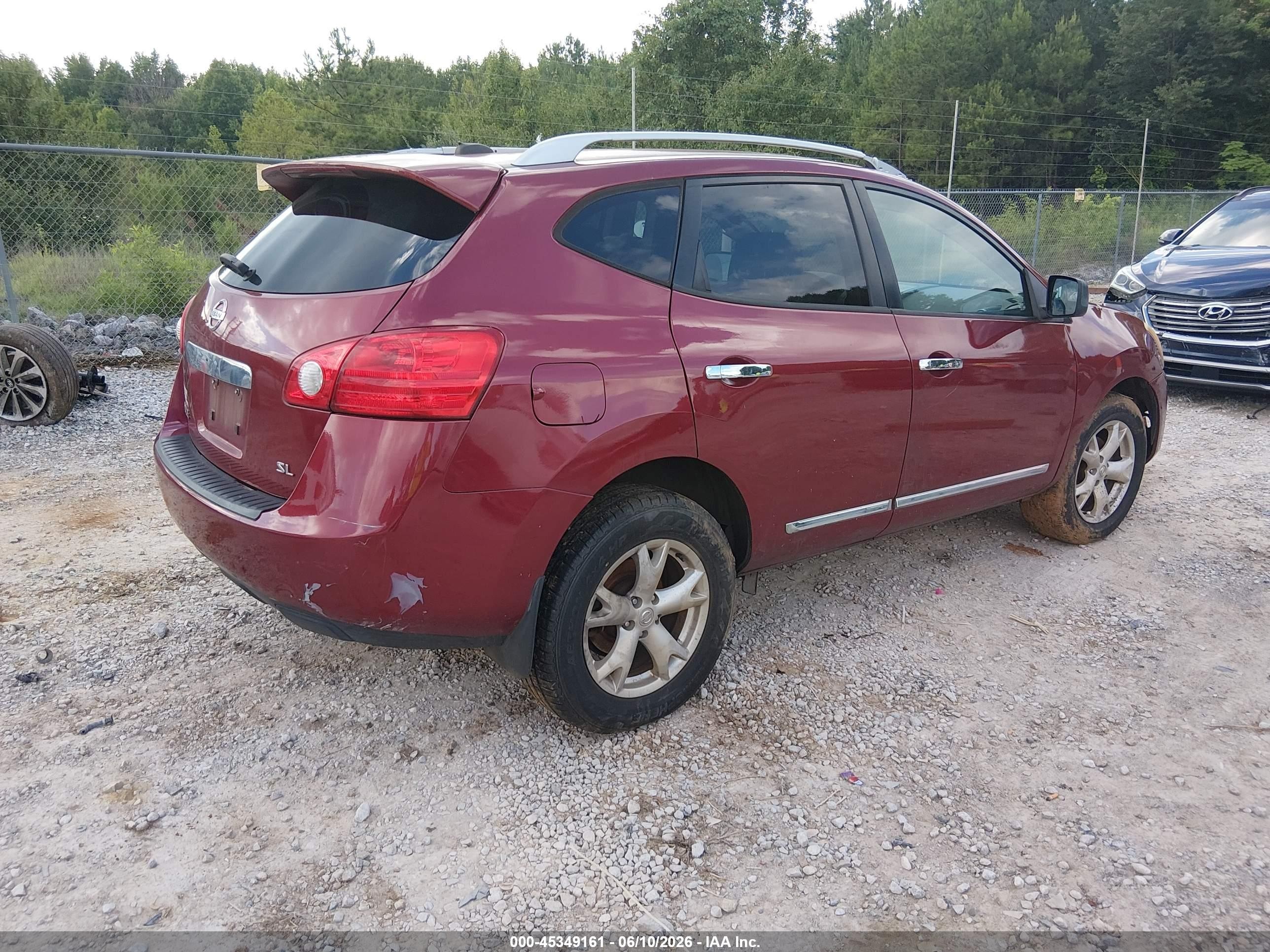2011 Nissan Rogue Sv Красный vin: JN8AS5MT8BW154489