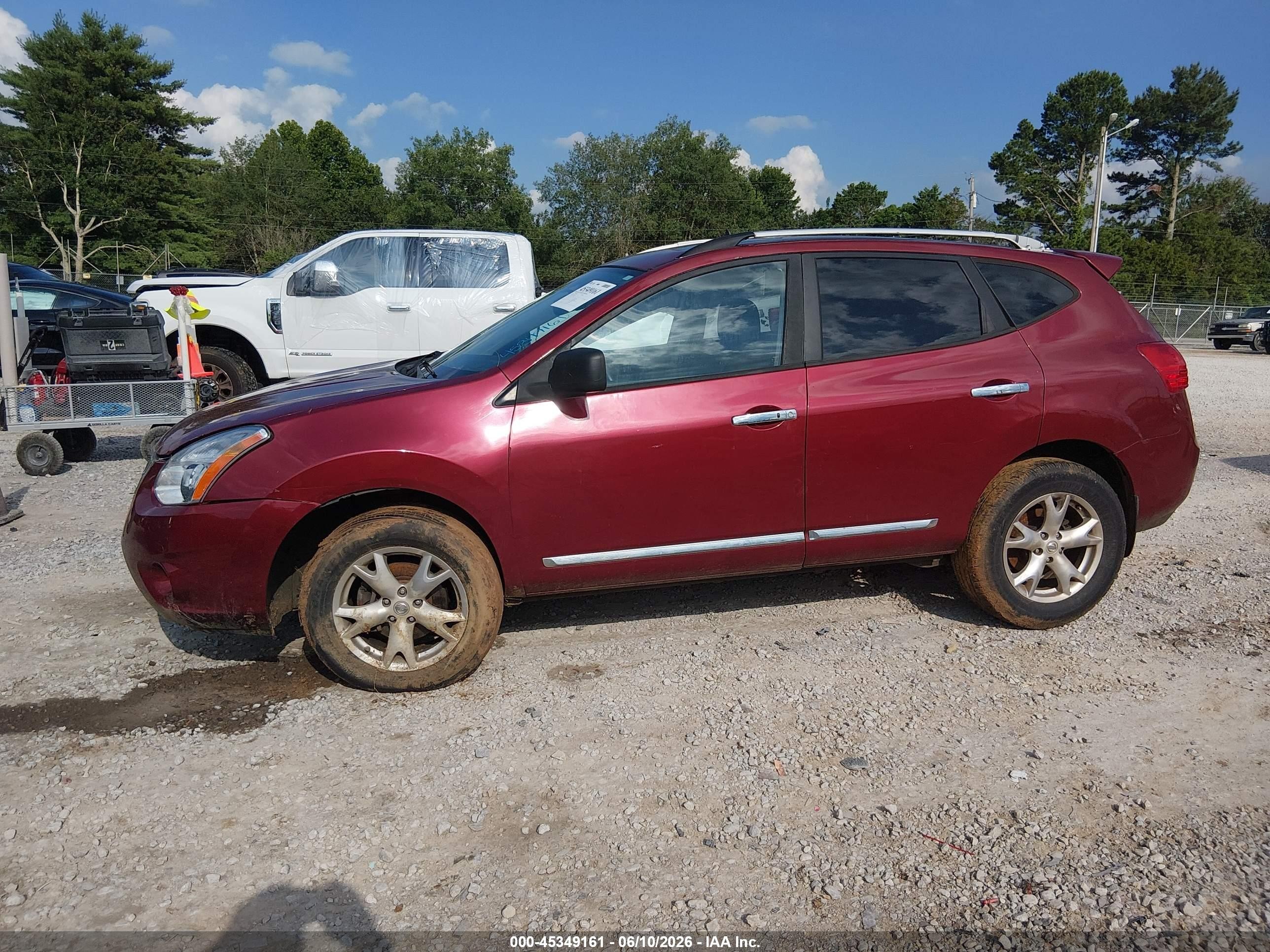 2011 Nissan Rogue Sv Красный vin: JN8AS5MT8BW154489