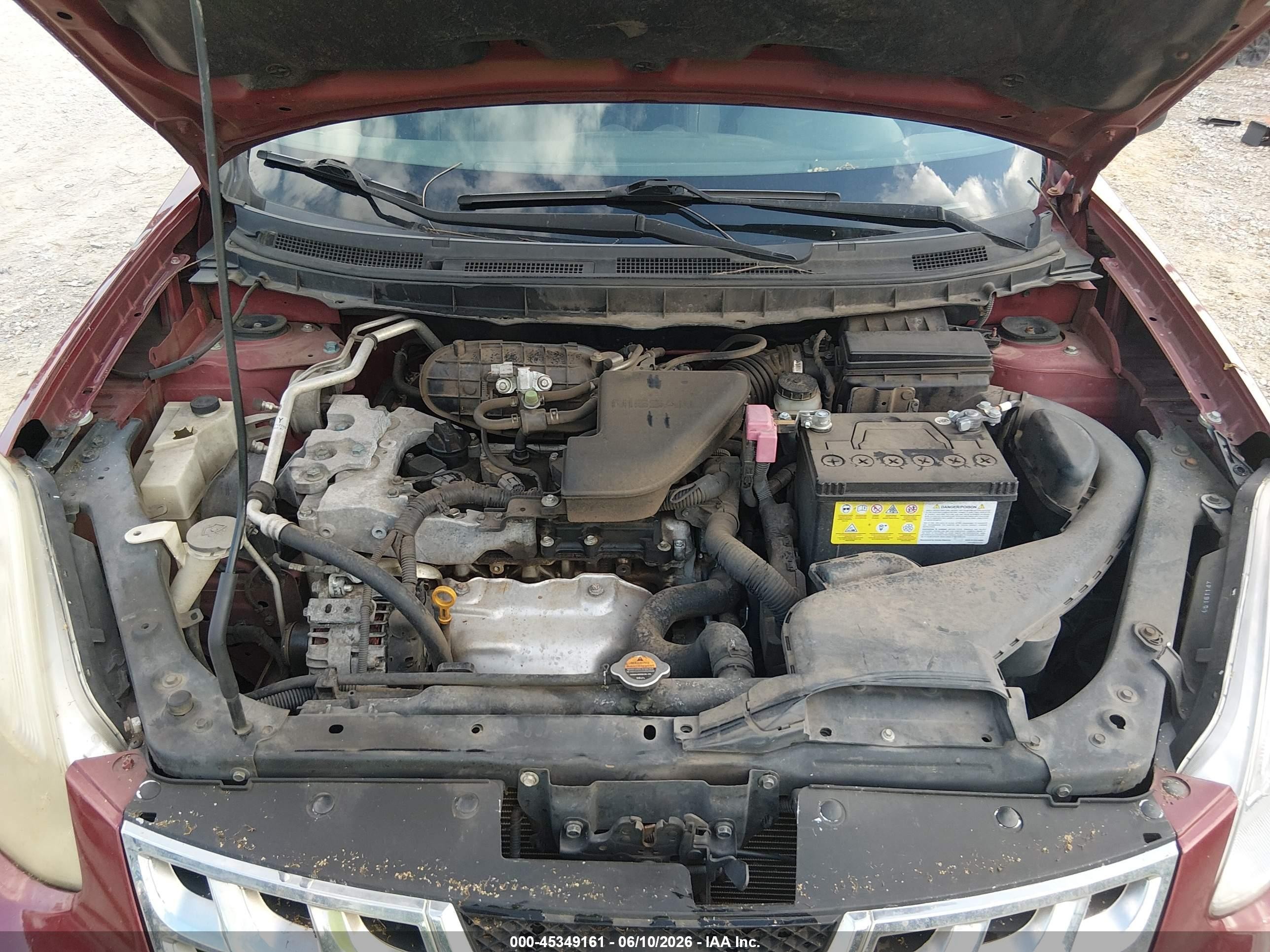 2011 Nissan Rogue Sv Красный vin: JN8AS5MT8BW154489