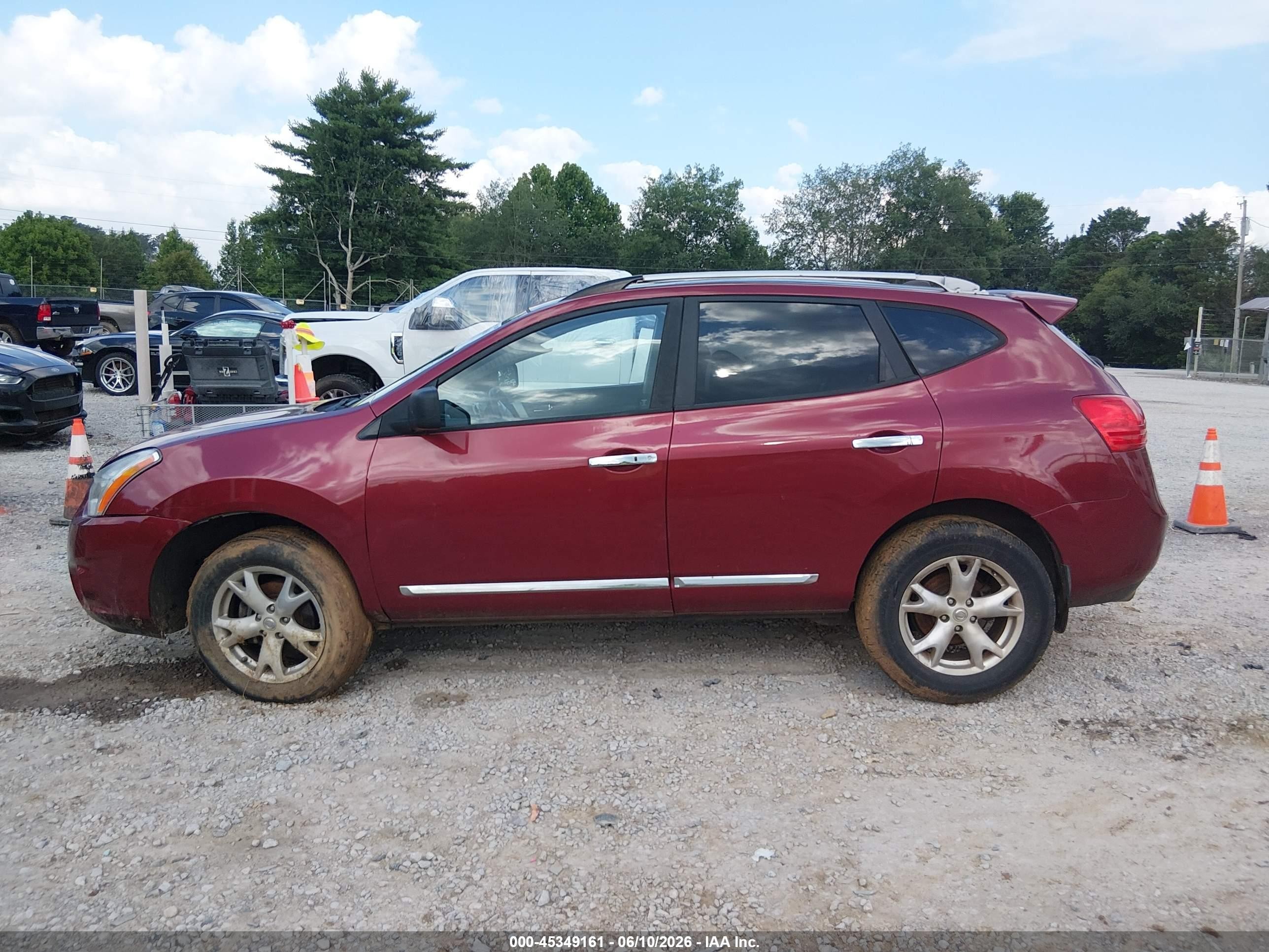 2011 Nissan Rogue Sv Красный vin: JN8AS5MT8BW154489