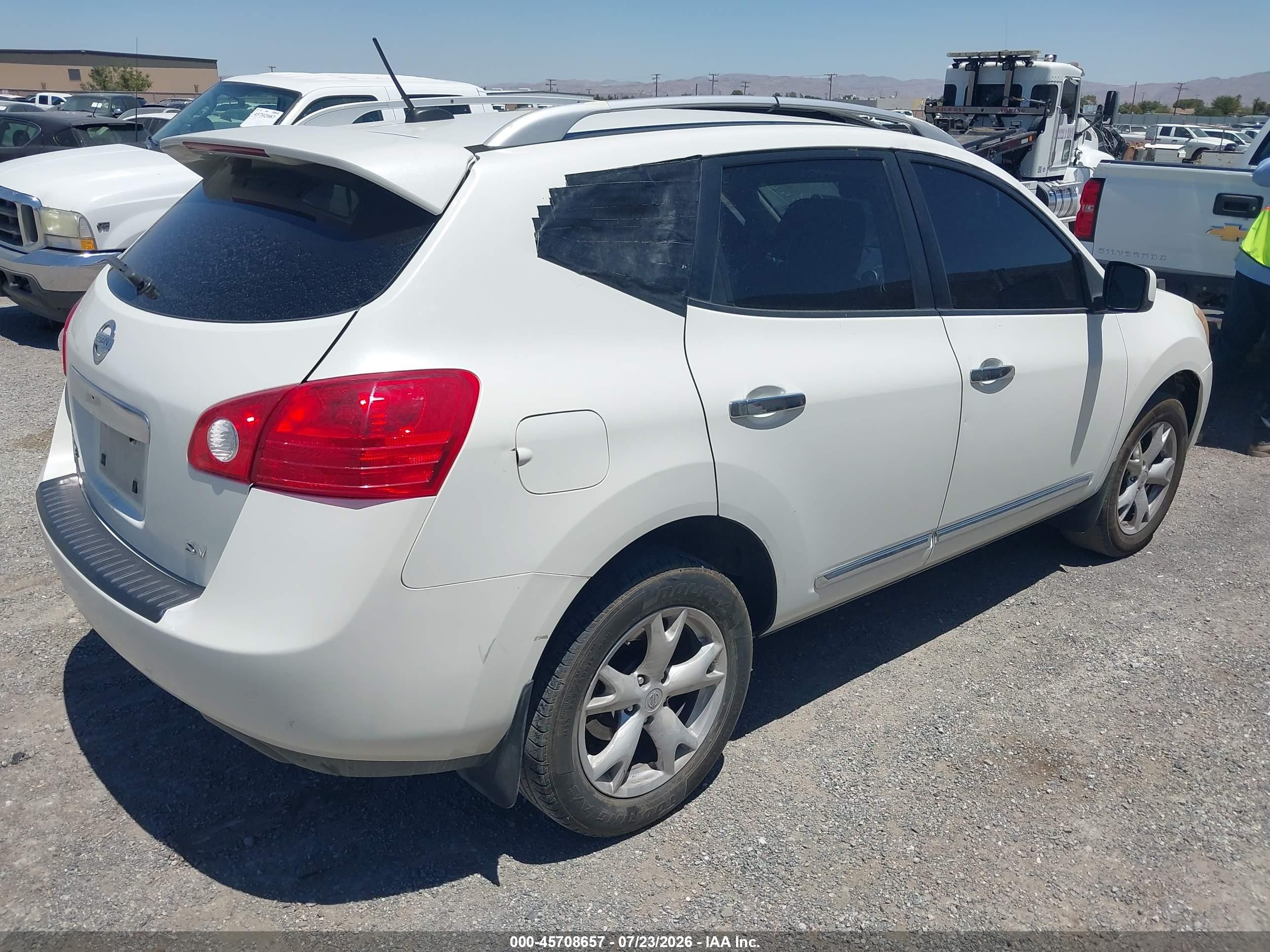 2011 Nissan Rogue Sv White vin: JN8AS5MT8BW170871