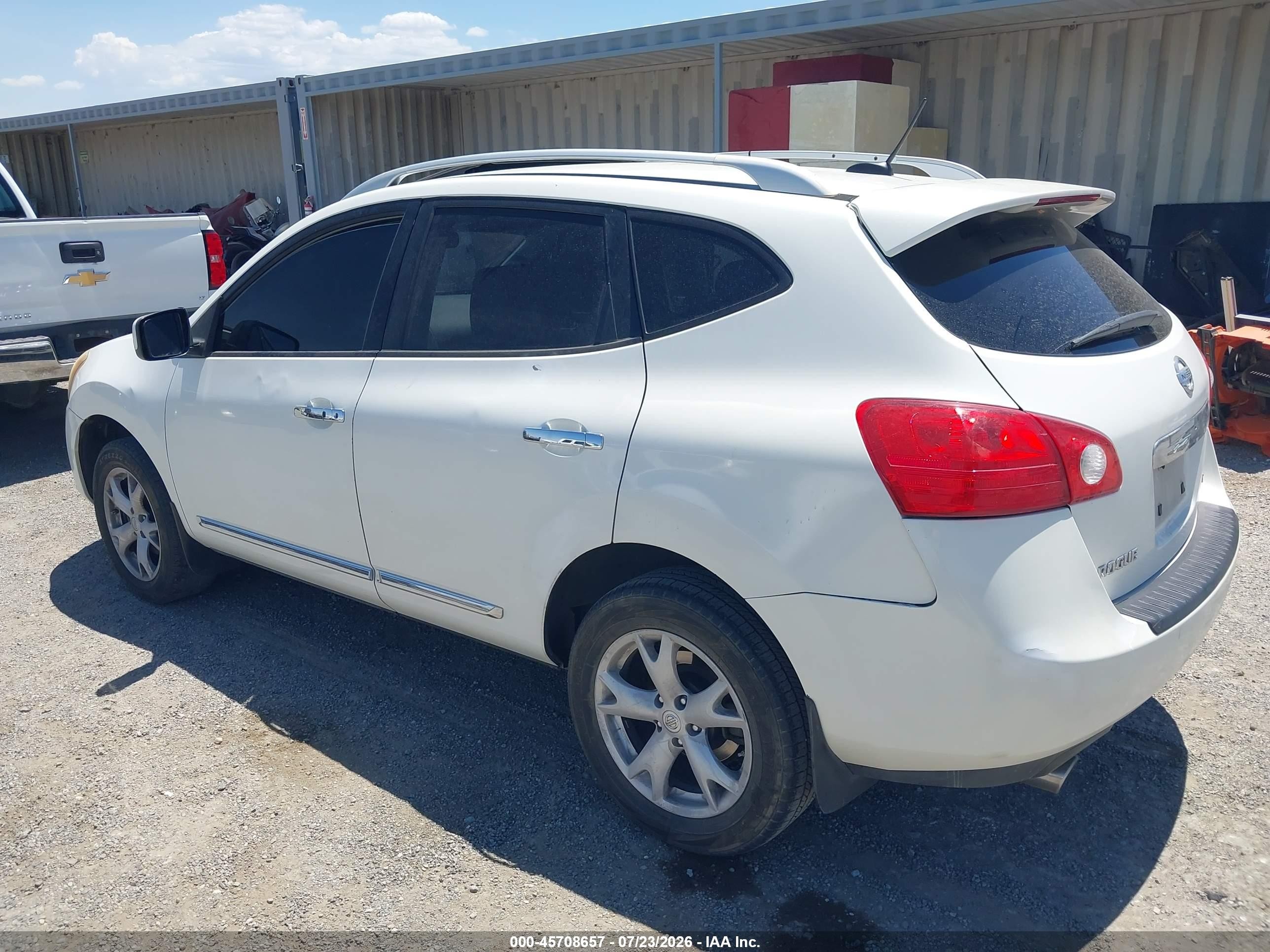 2011 Nissan Rogue Sv White vin: JN8AS5MT8BW170871