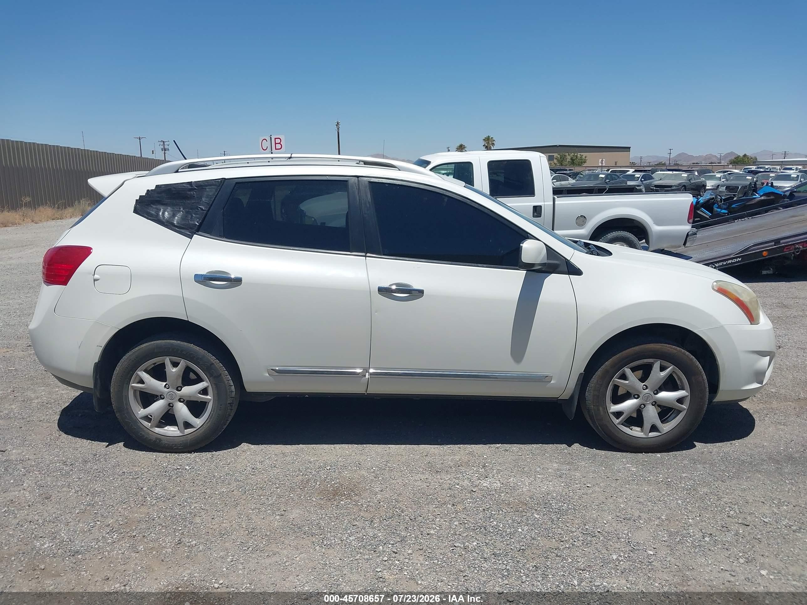 2011 Nissan Rogue Sv White vin: JN8AS5MT8BW170871