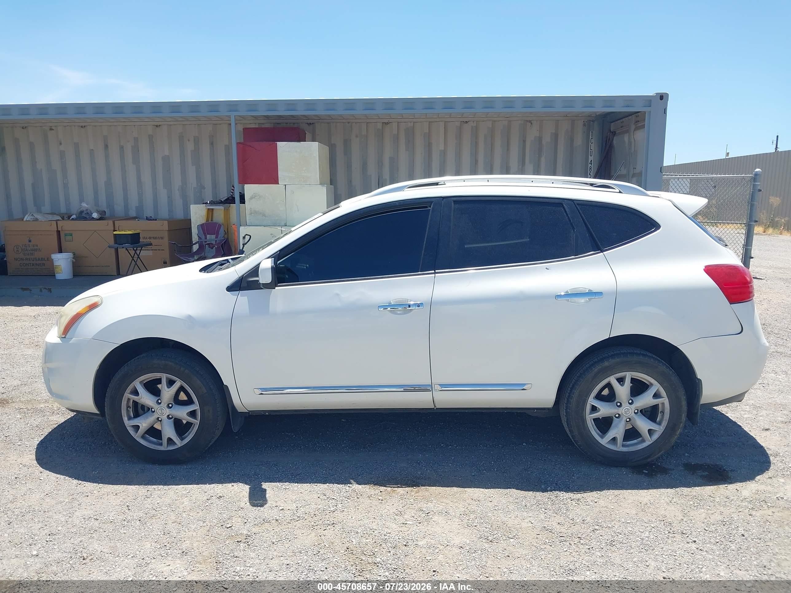 2011 Nissan Rogue Sv White vin: JN8AS5MT8BW170871
