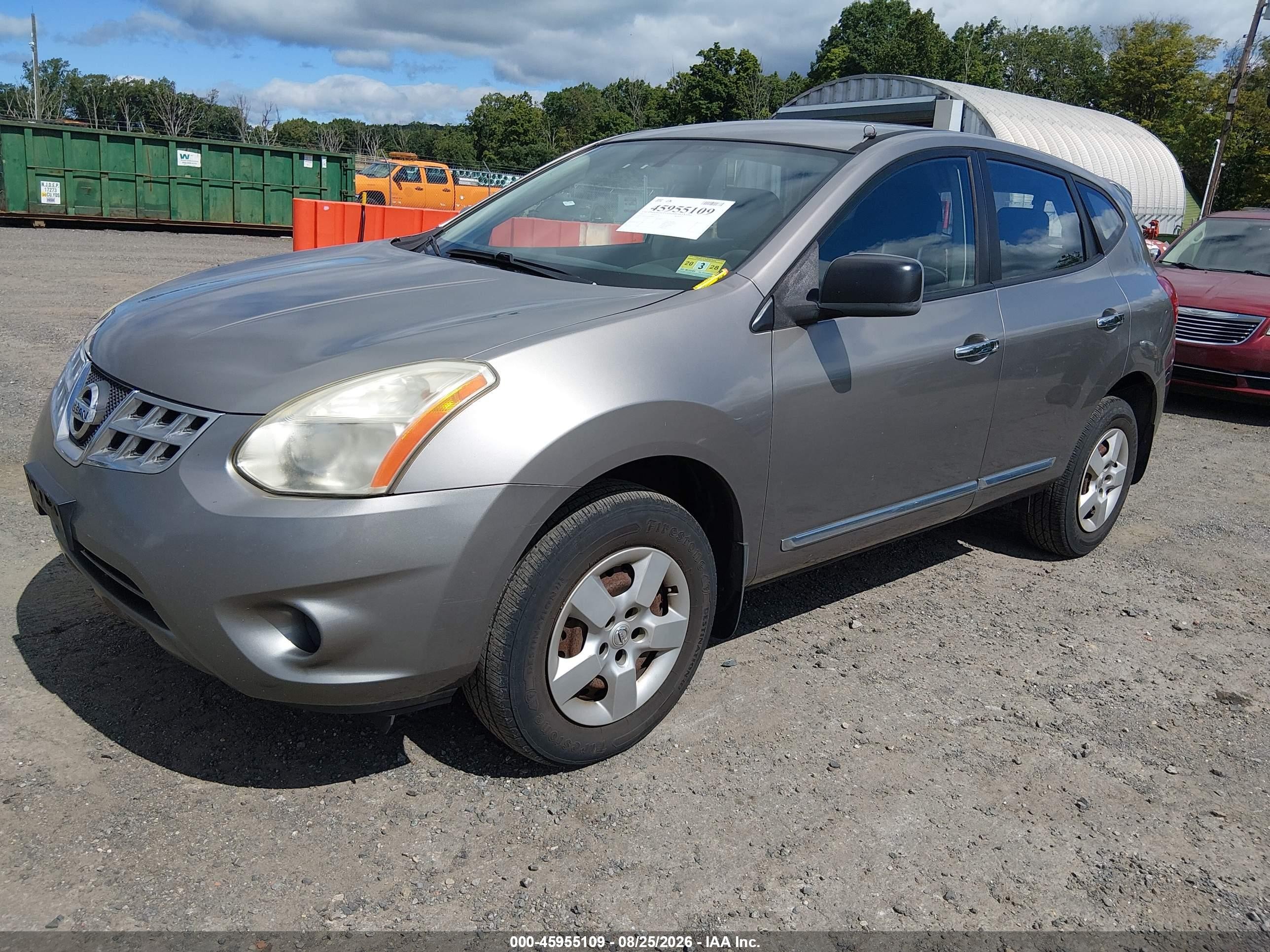 2011 Nissan Rogue S Серый vin: JN8AS5MT8BW172331