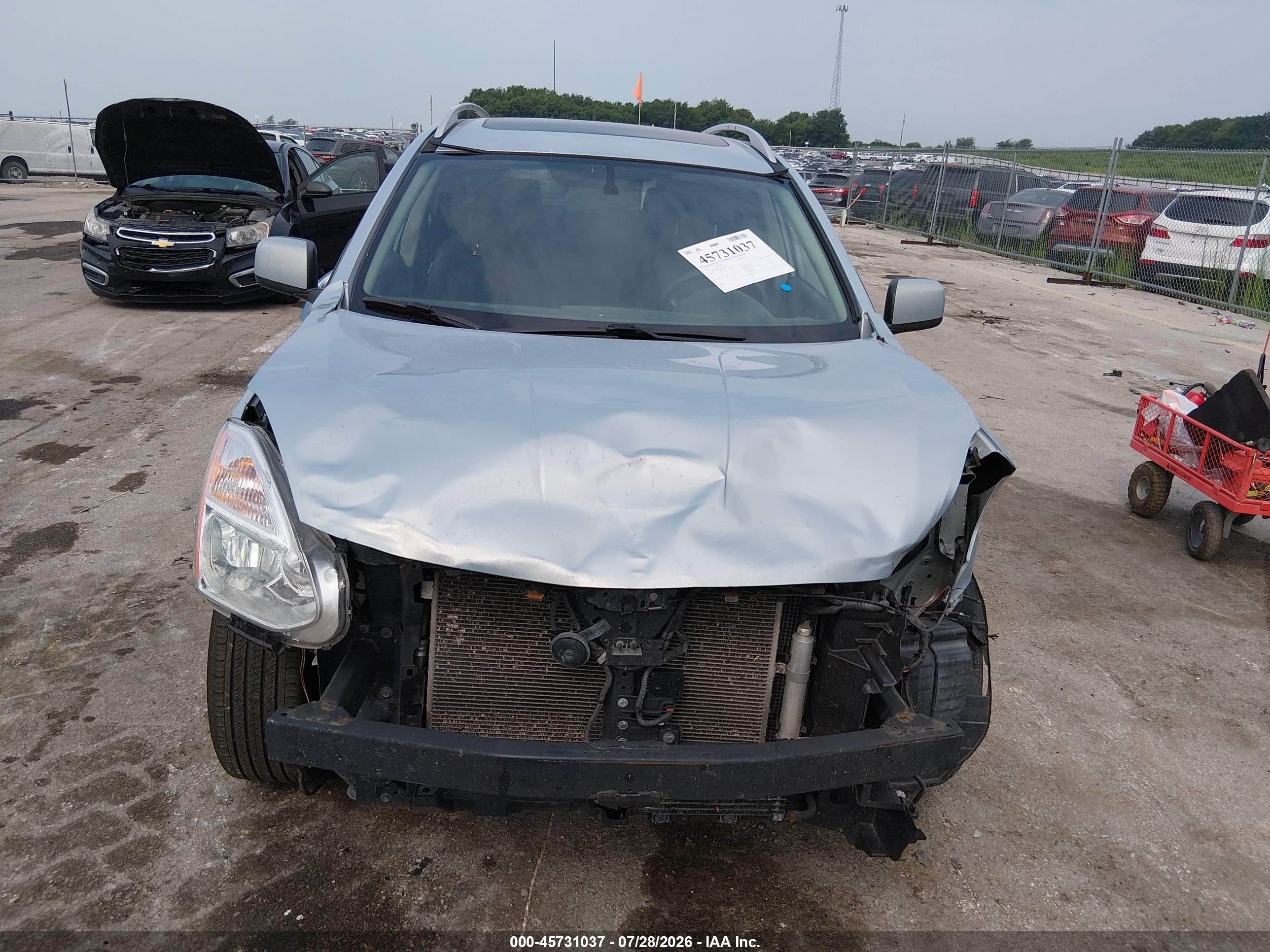 2011 Nissan Rogue Sv Light Blue vin: JN8AS5MT8BW177092