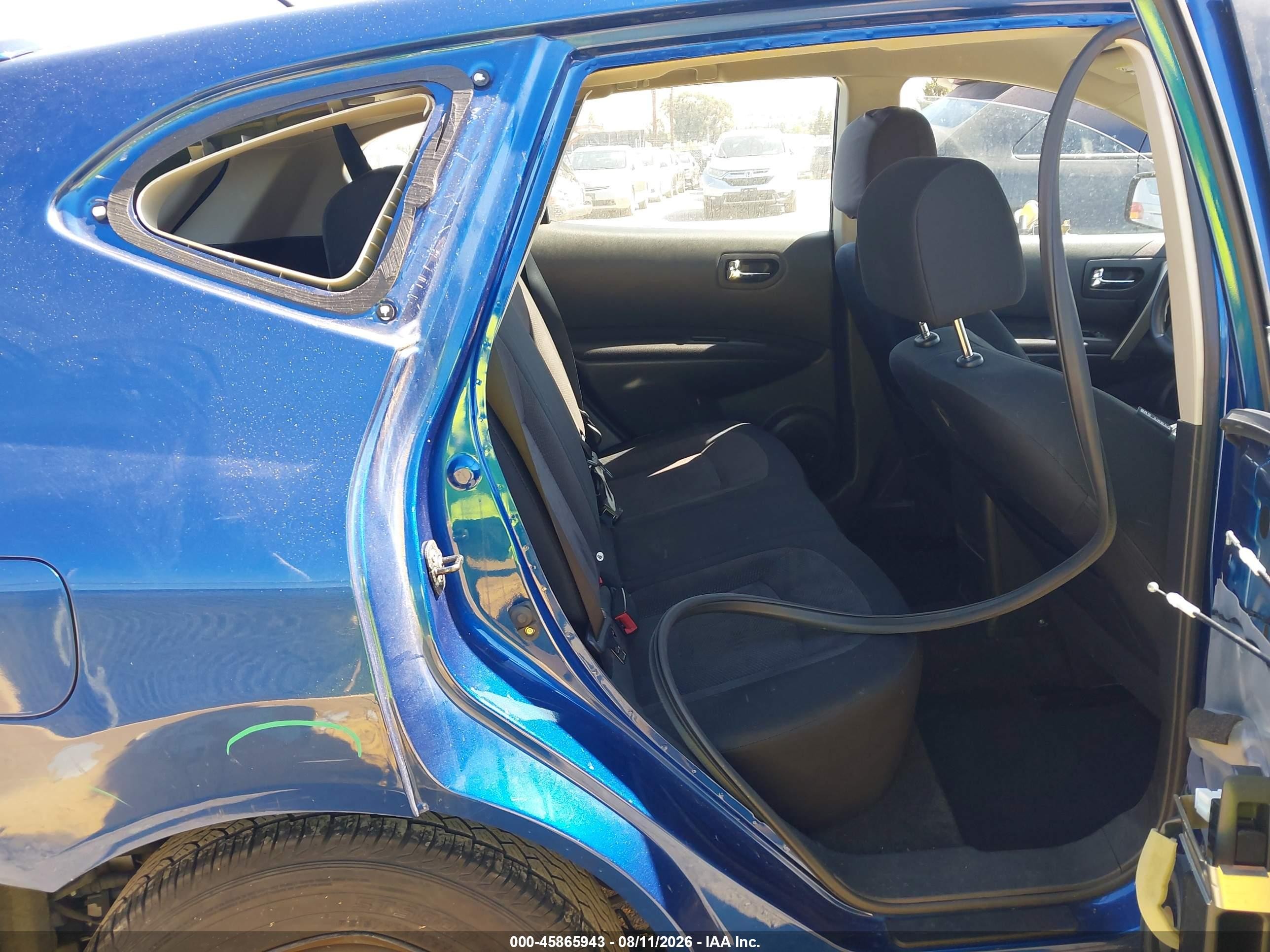 2011 Nissan Rogue S Синий vin: JN8AS5MT8BW181529