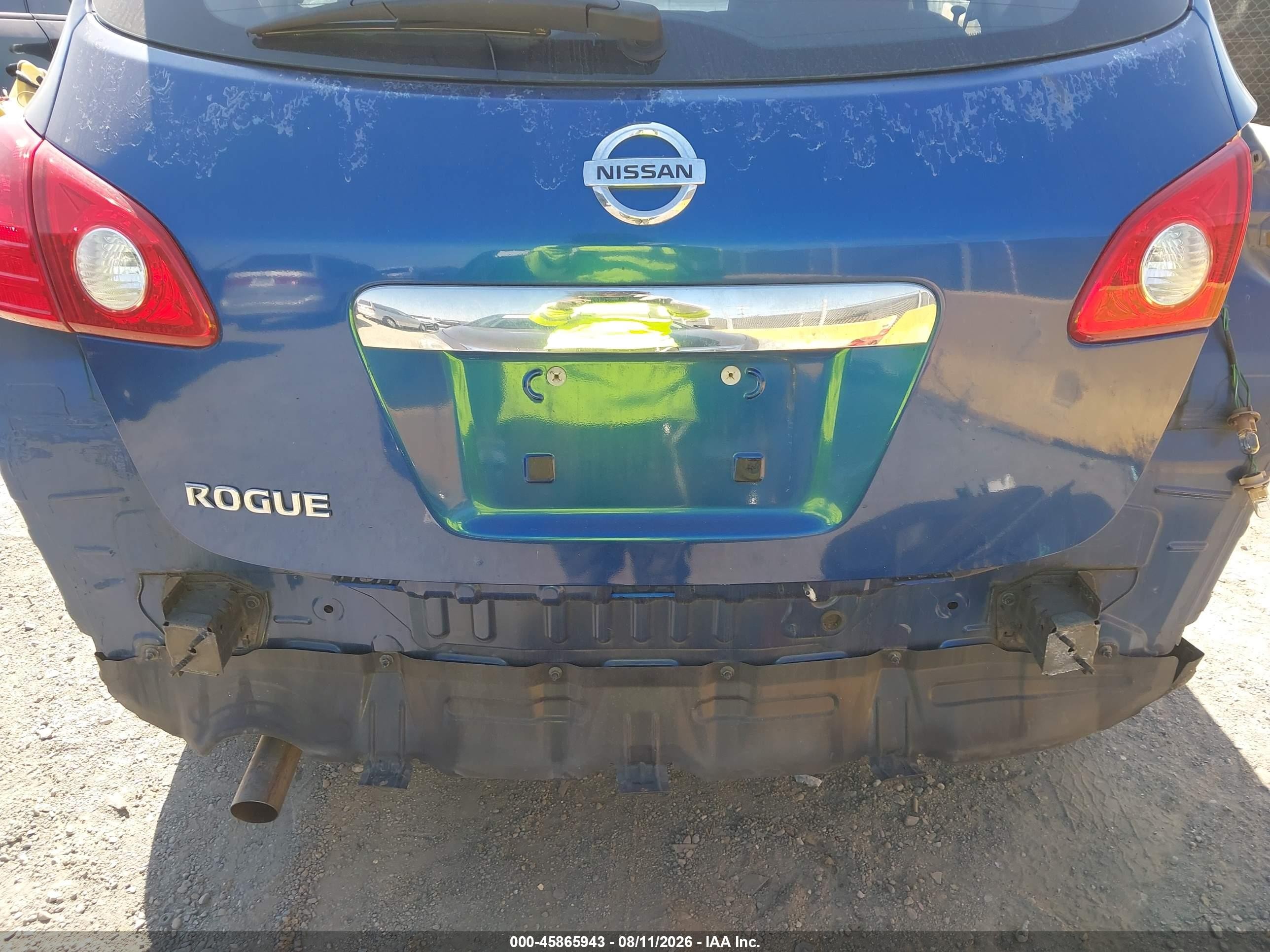 2011 Nissan Rogue S Синий vin: JN8AS5MT8BW181529