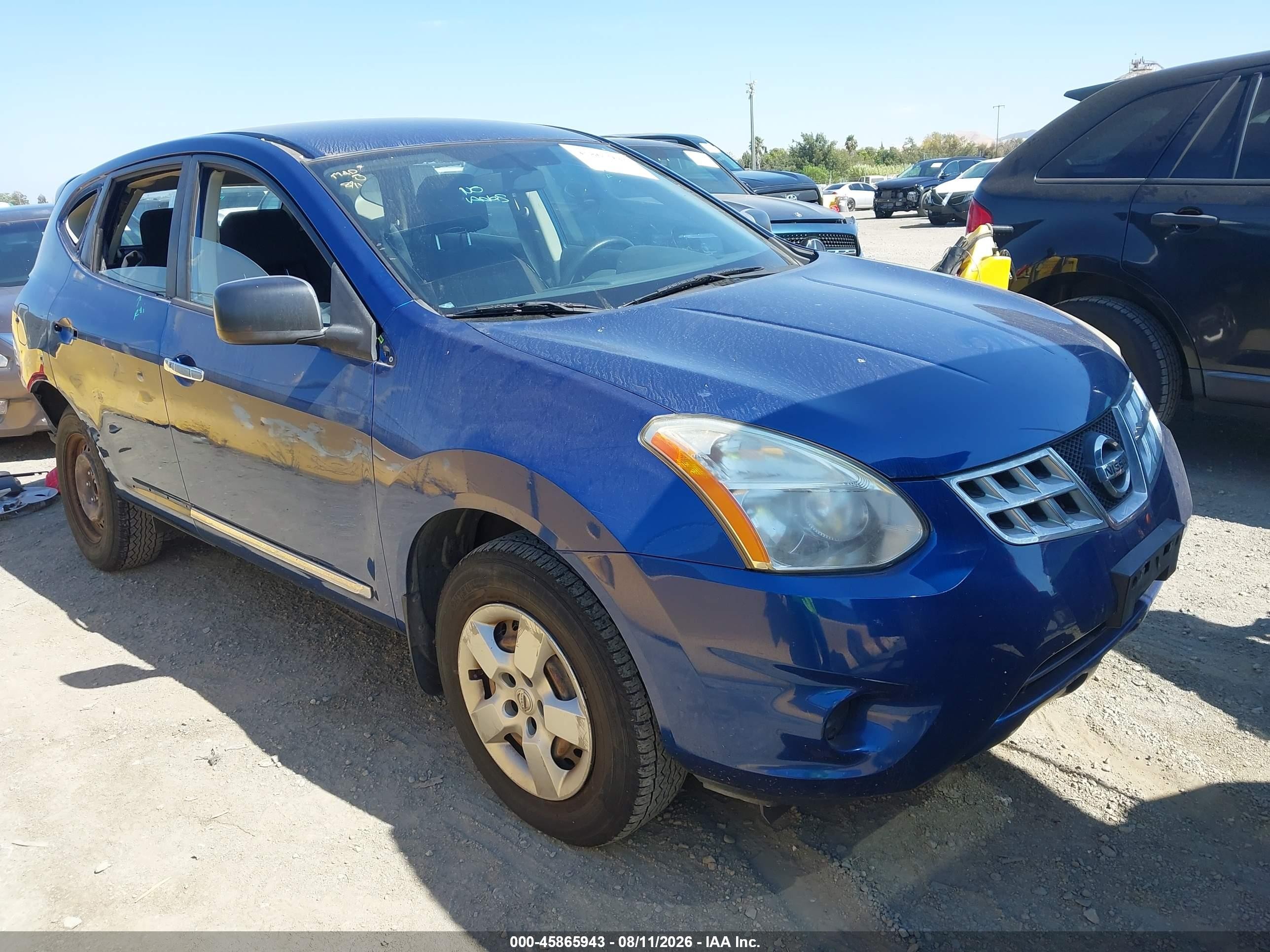 2011 Nissan Rogue S Blue vin: JN8AS5MT8BW181529
